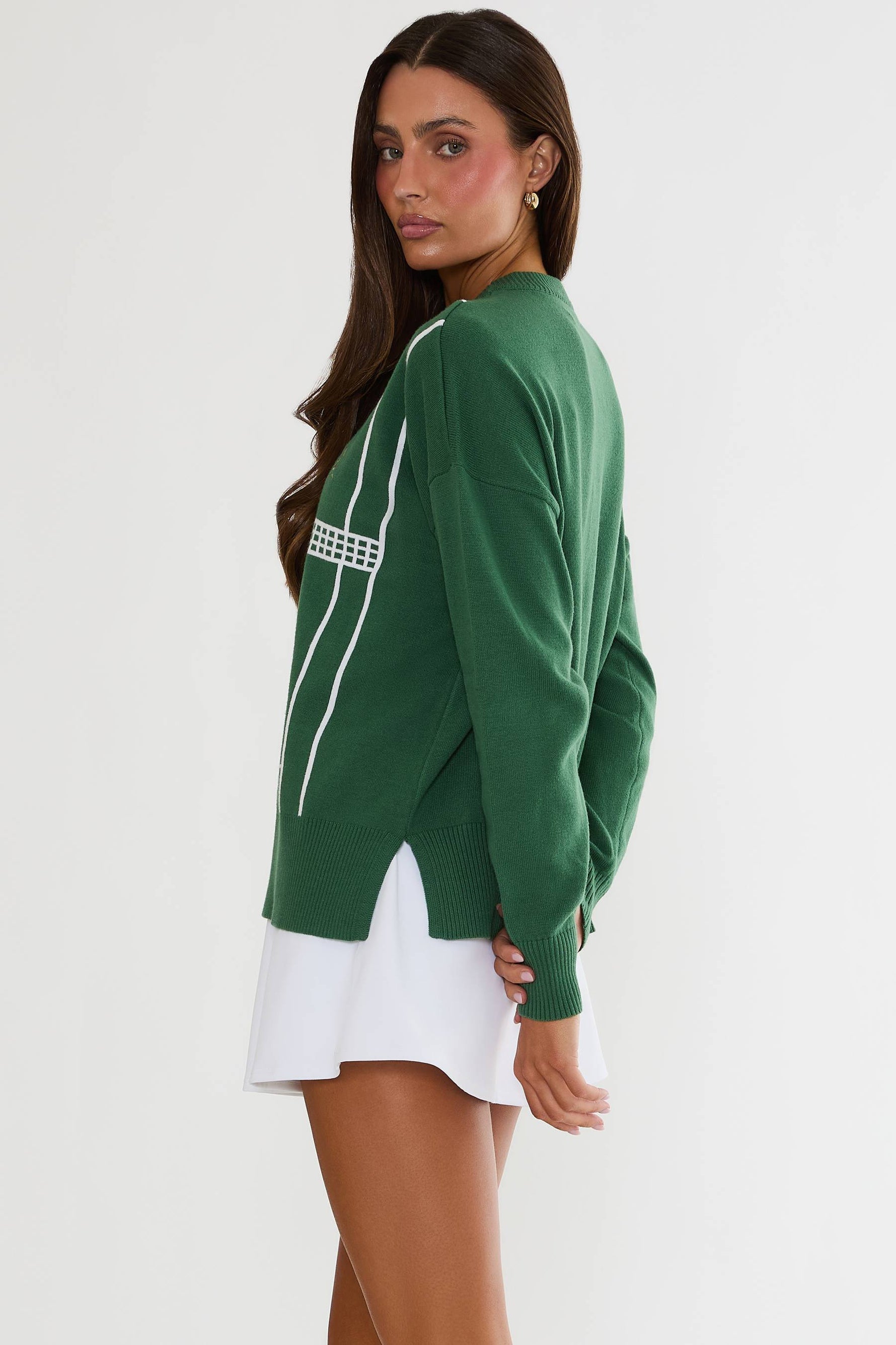 Womens Callie Sweater | Rally Green Tennis