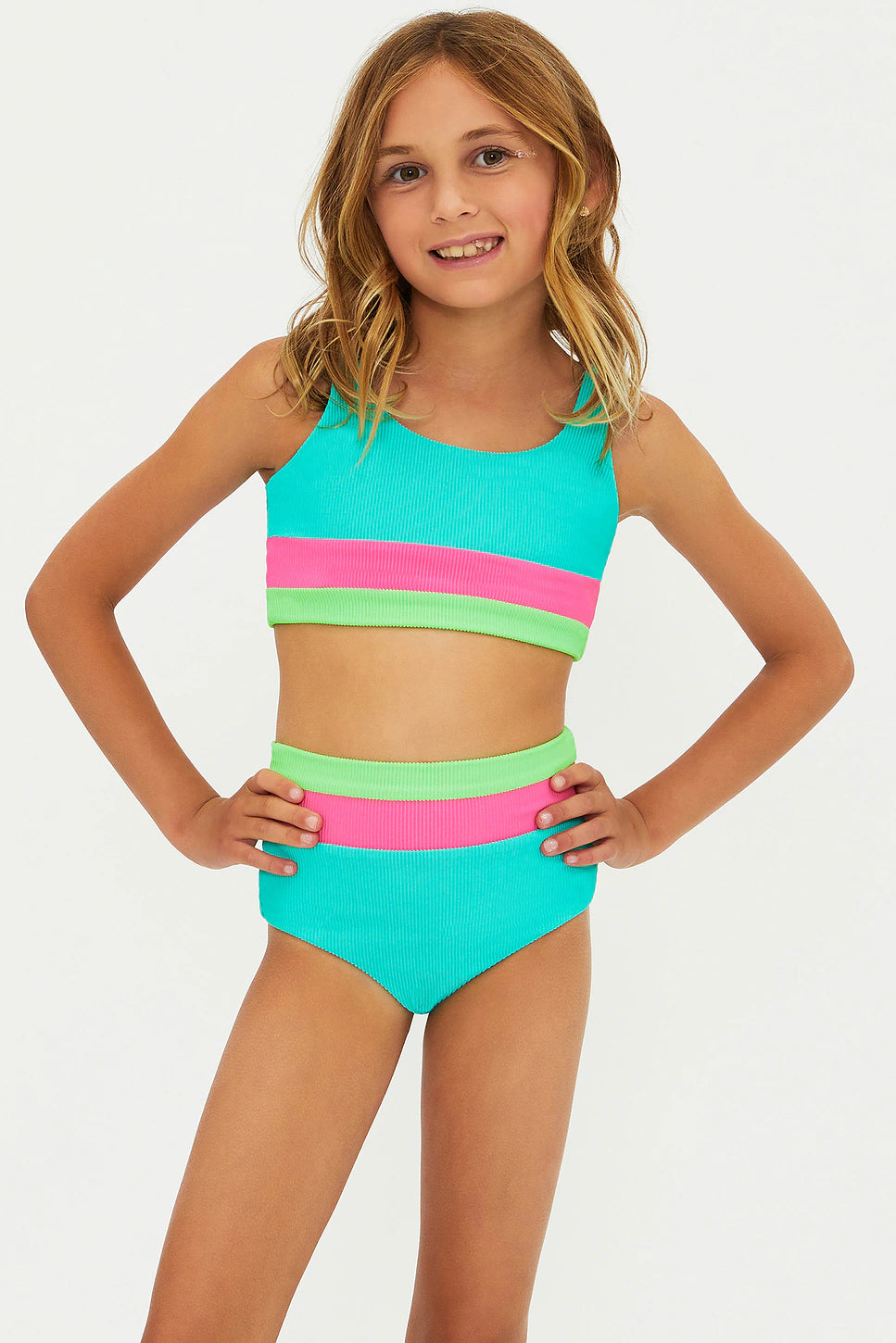 Little Mackenzie Heidi Set | Strawberry Ice Colorblock