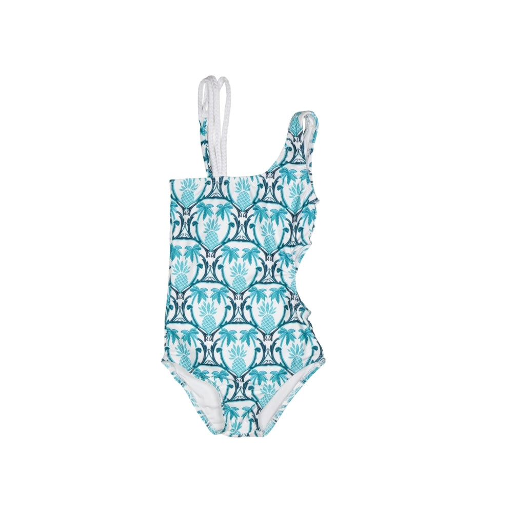 One Shoulder Swimsuit | Tropical Pineapple