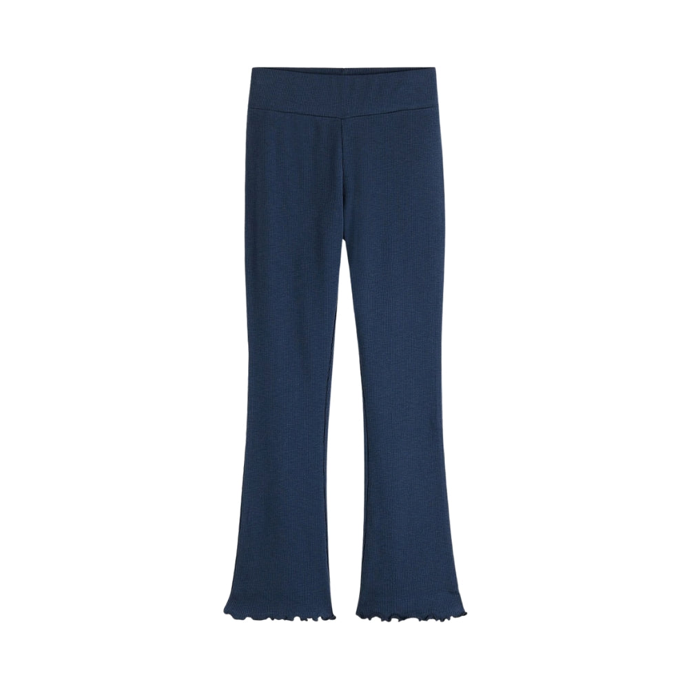 Ribbed Bootcut Legging | Blue