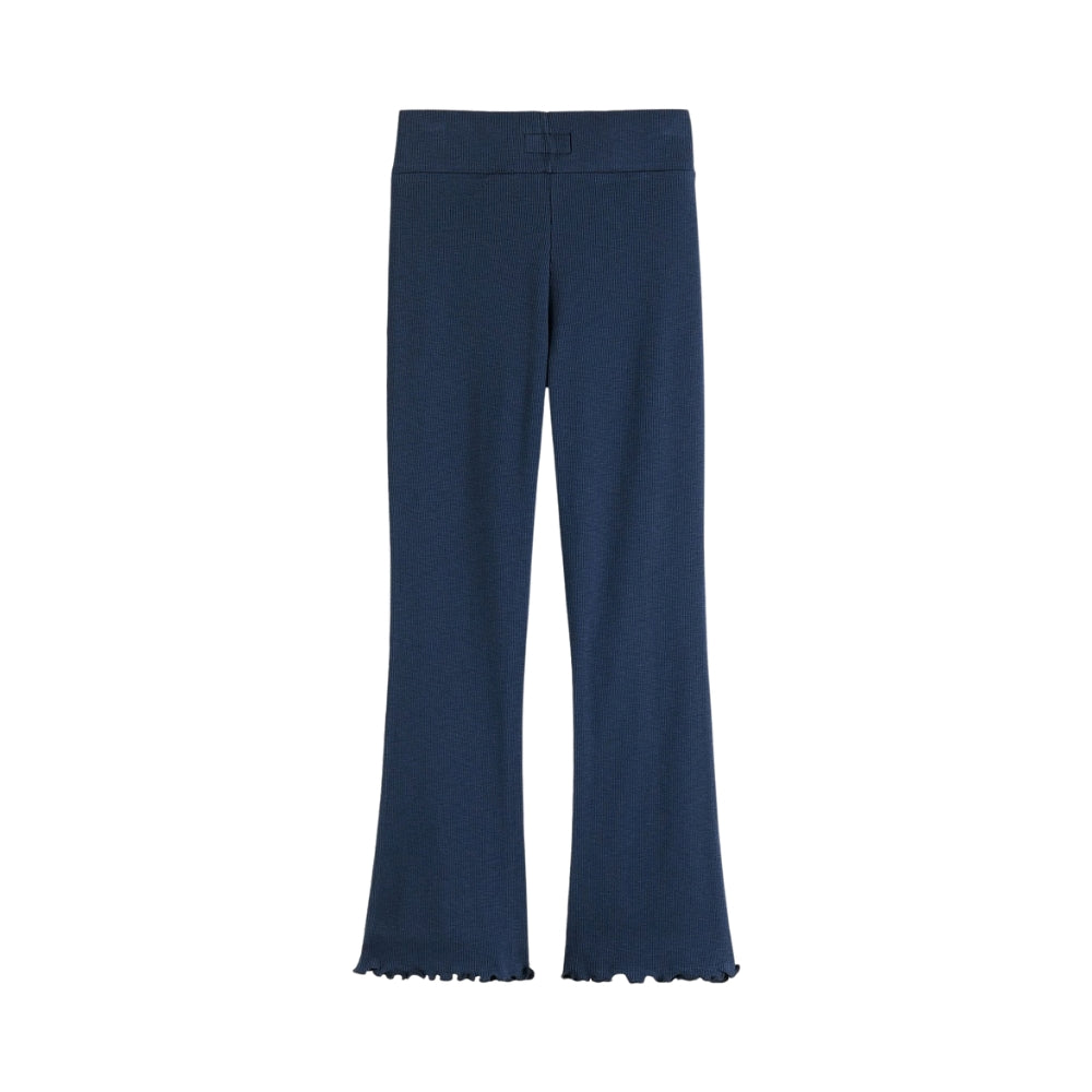 Ribbed Bootcut Legging | Blue