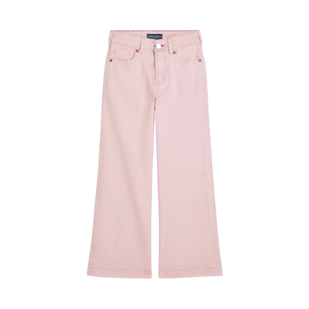 Wave Wide Leg Denim | Lilac Snow