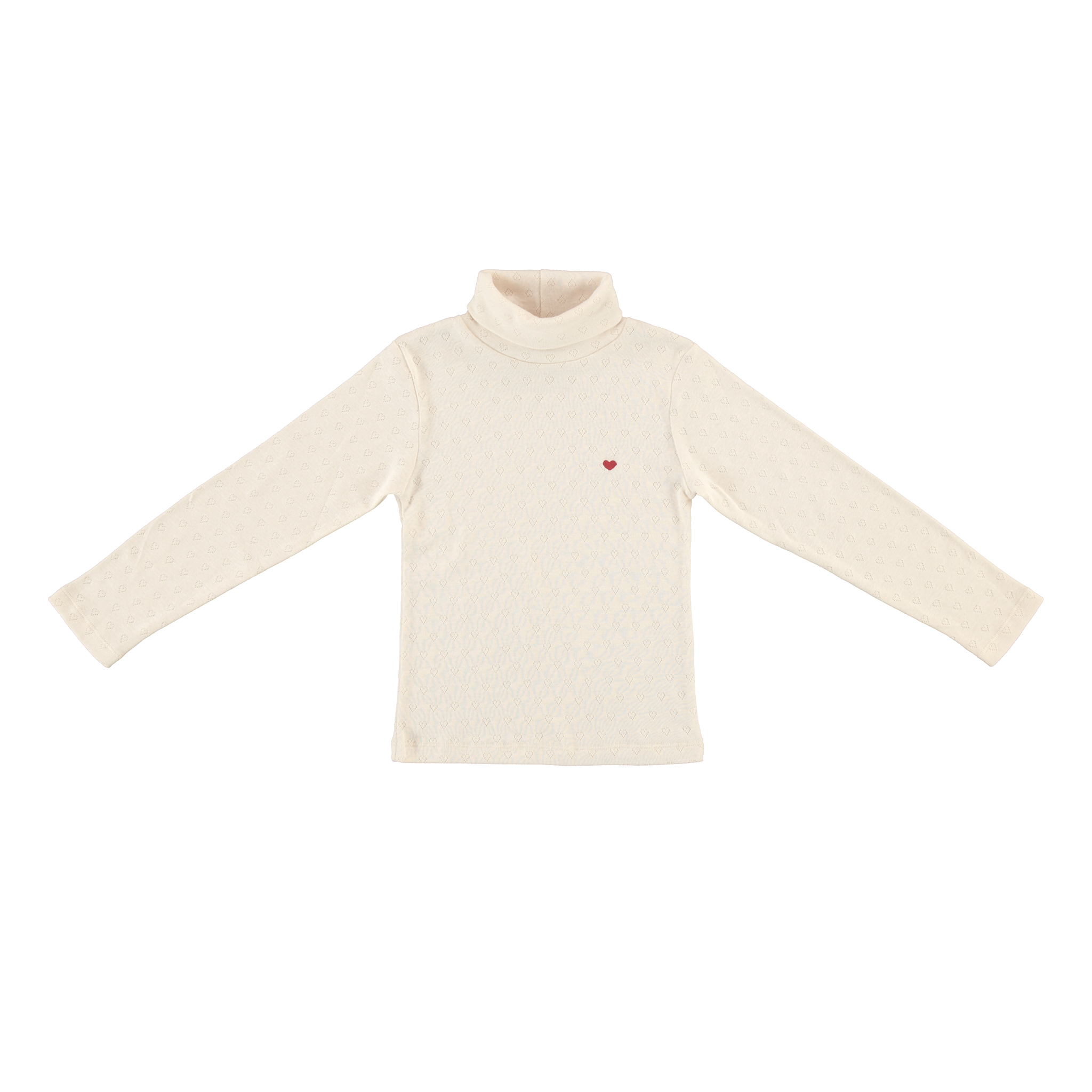 Bebe Heart Turtleneck | Natural