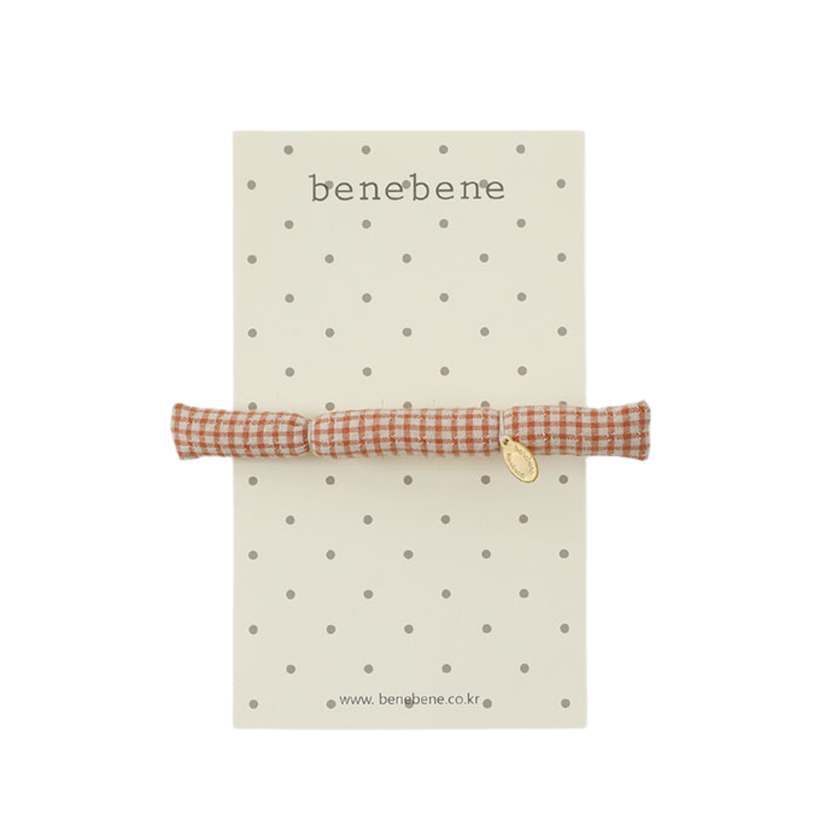Cannelle Check Cushion Hair Clip | Orange Brown