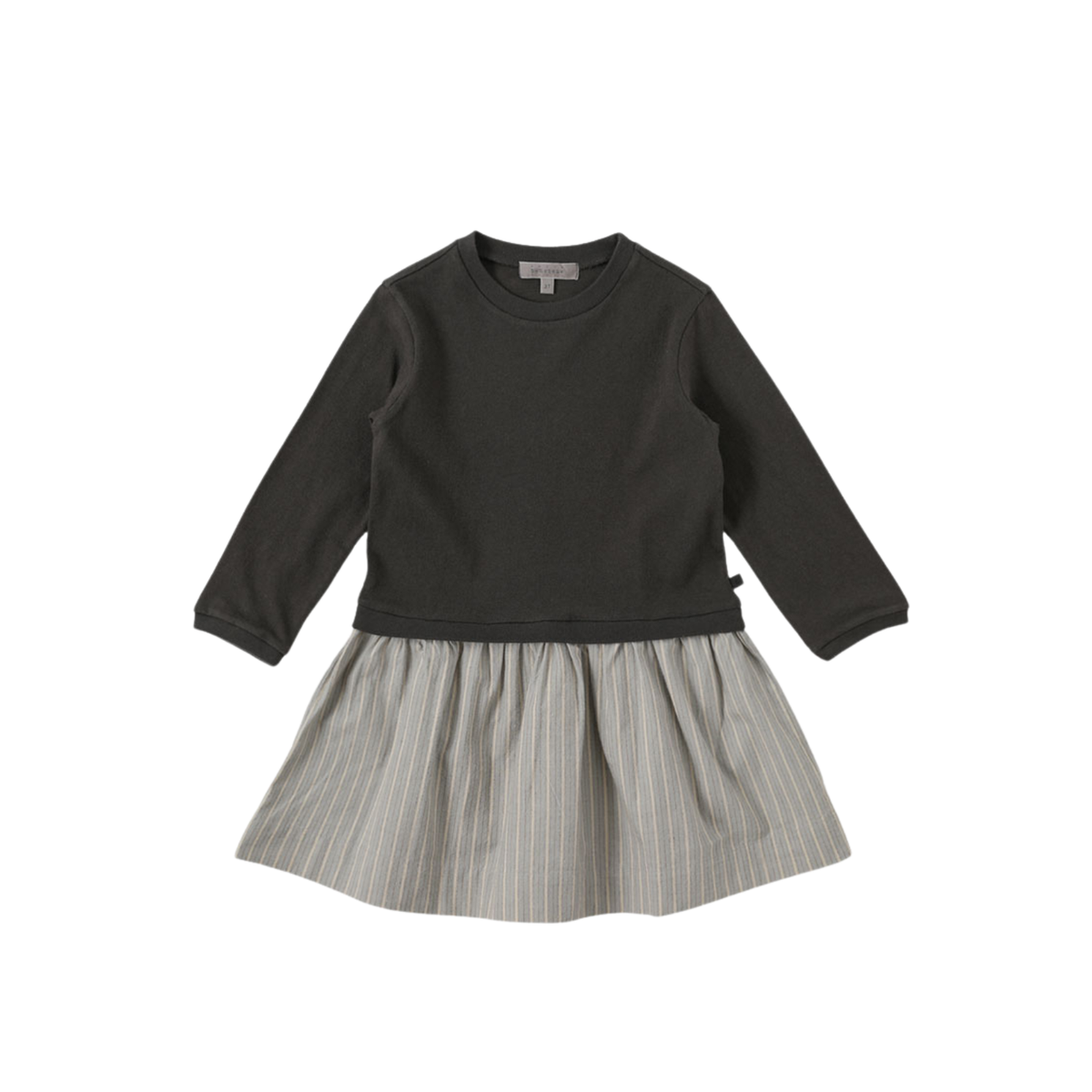 Milo Stripe Dress | Charcoal