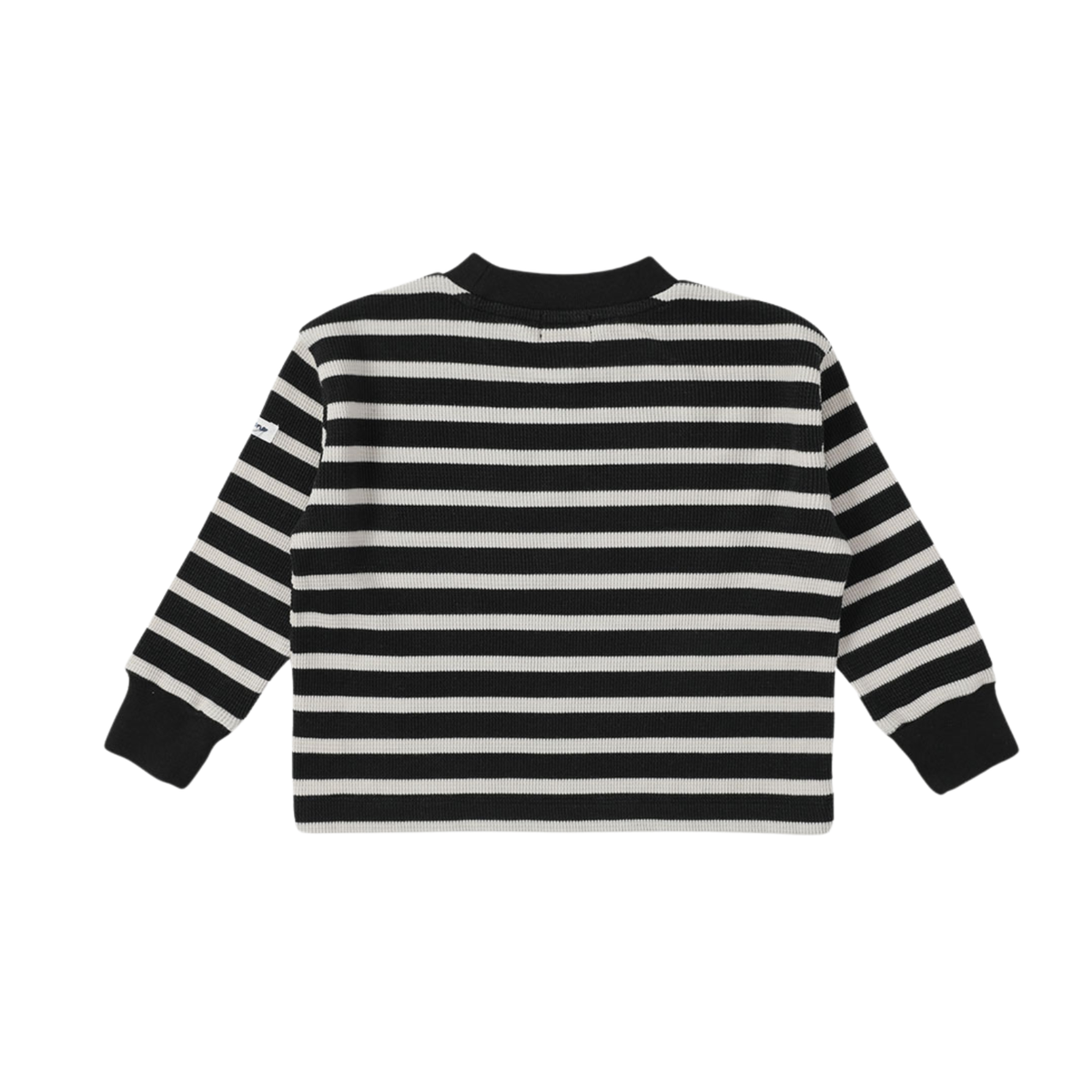 Waffle Stripe T-shirt | Navy