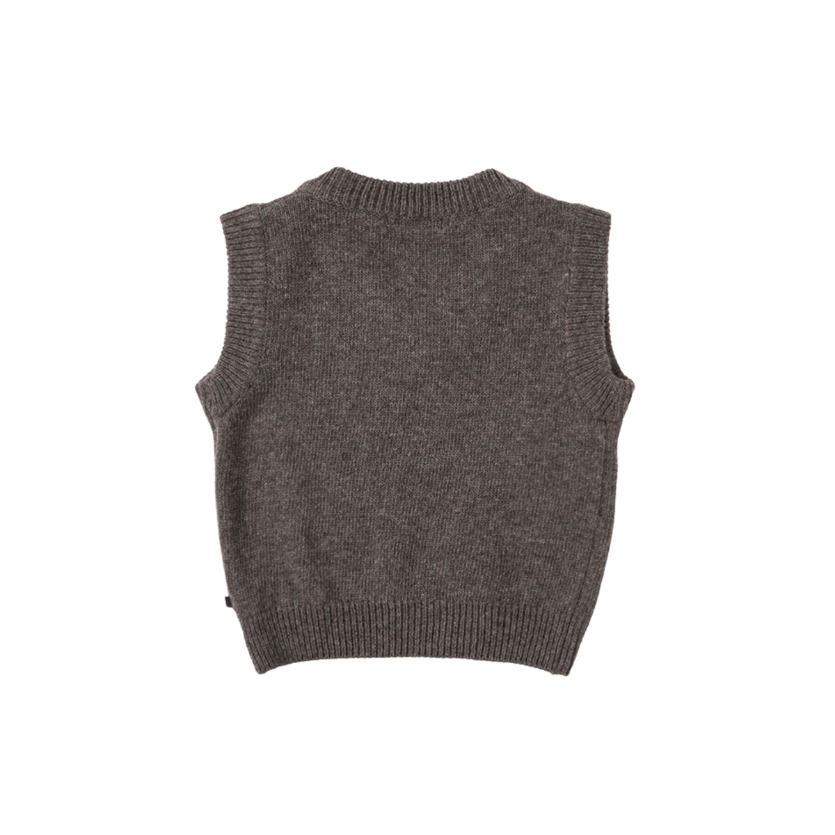Cuddly Knit Vest | Melange Brown