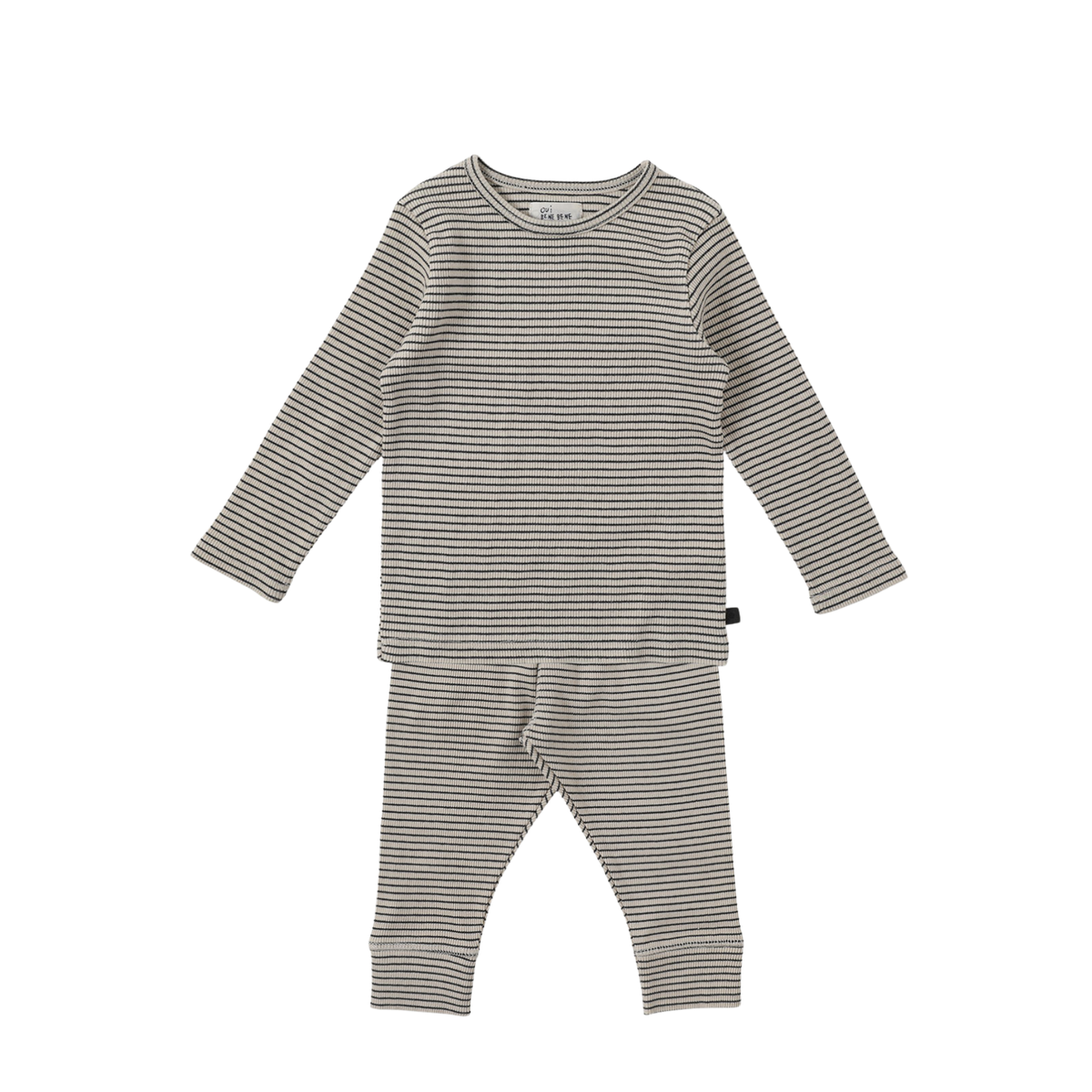 Stripe Twinset | Charcoal