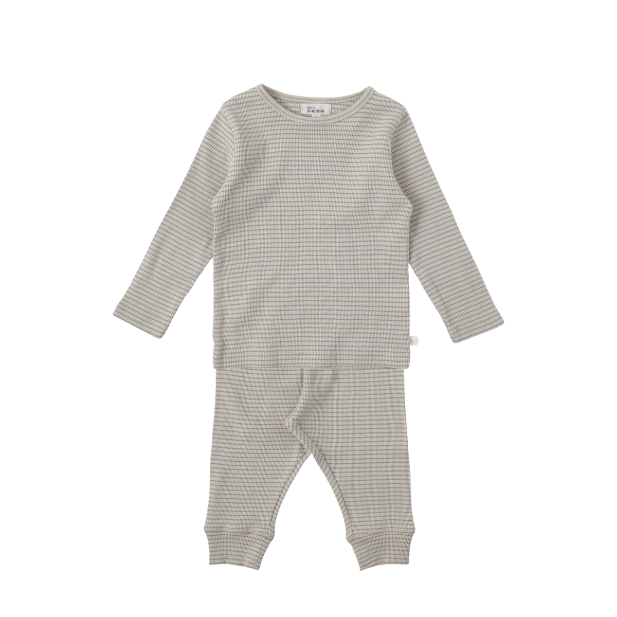 Stripe Twinset | Grayish Blue