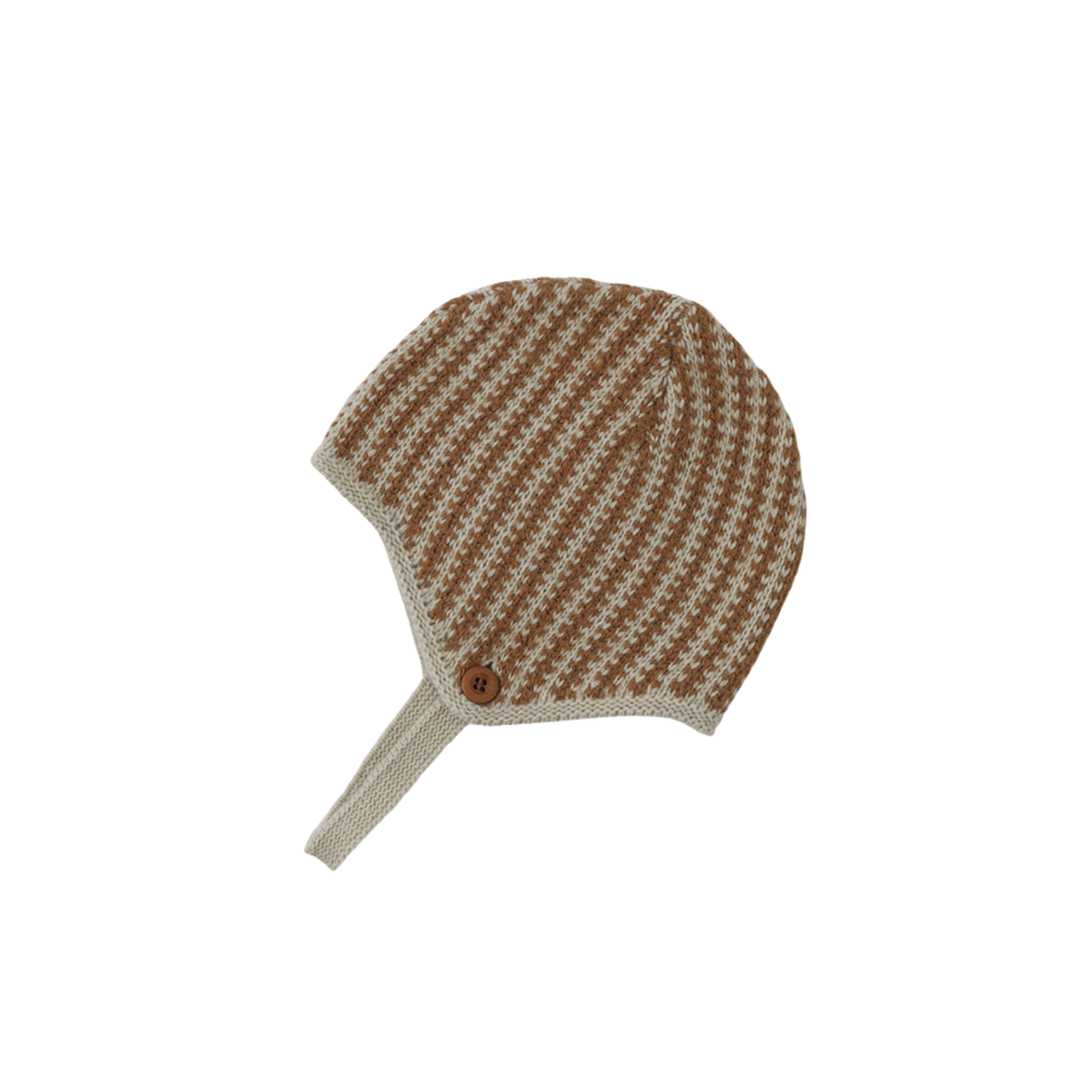 Jardin Knit Bonnet | Green Beige