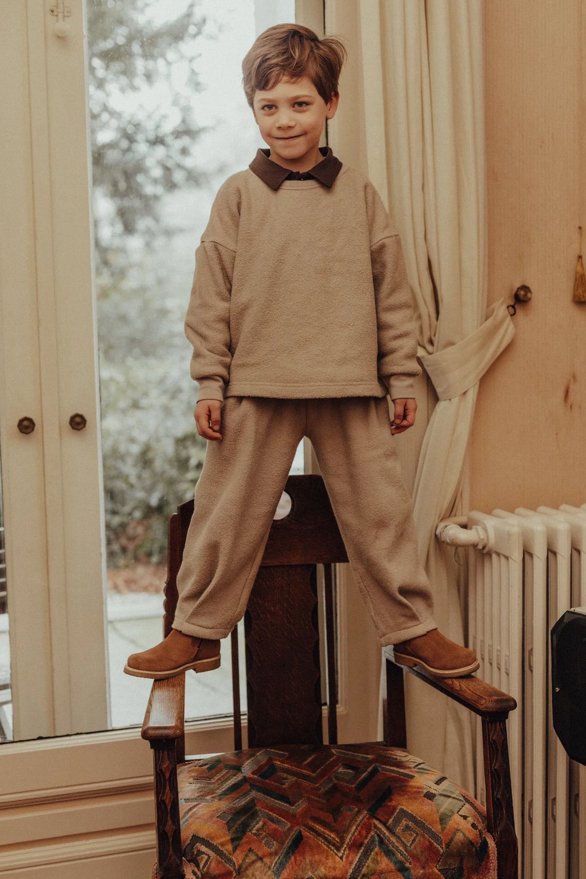 Yordin Bino Sweater Set | Taupe Light