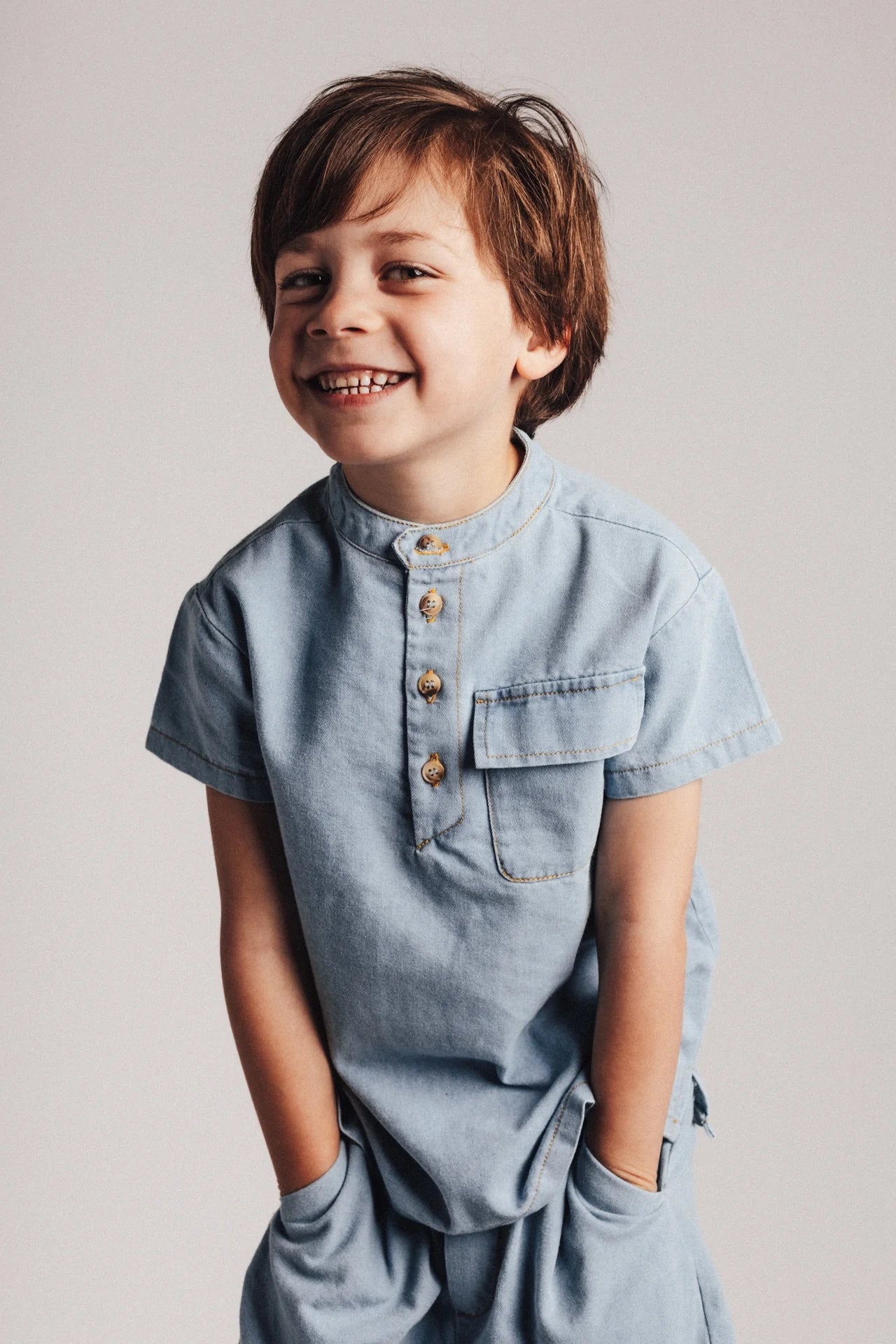 Maas Shorts Set | Blue Denim