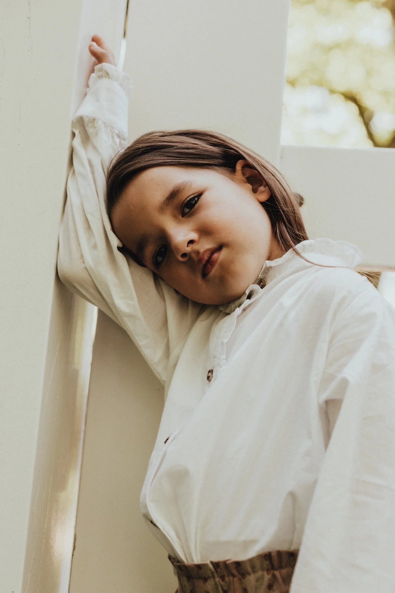 Lydia Long-Sleeved Blouse | White Snow