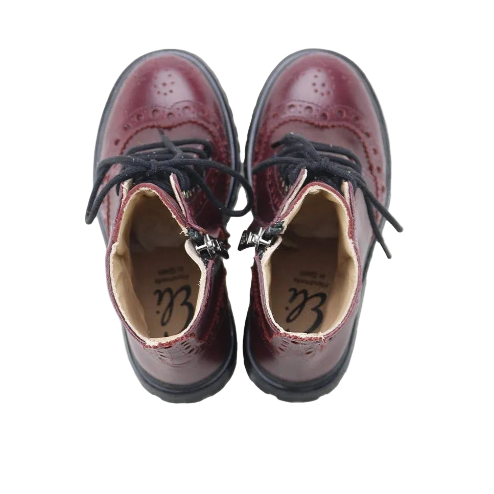 Sibaritas Oxford Boots | Burgundy