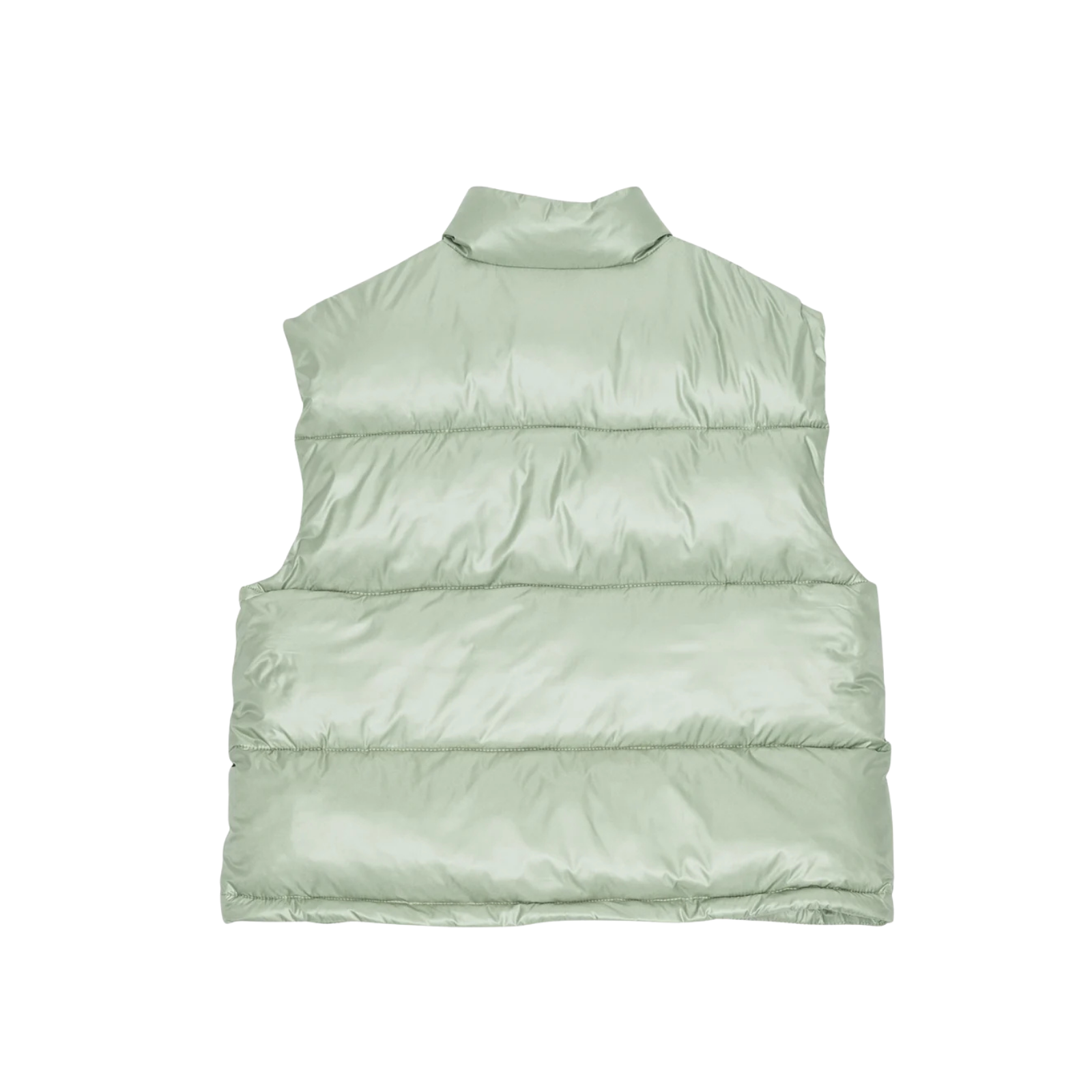 Noura Puffer Vest | Aqua Gray