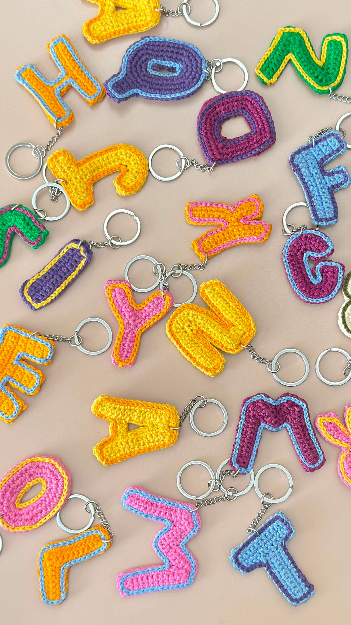 Crochet Initial Charms