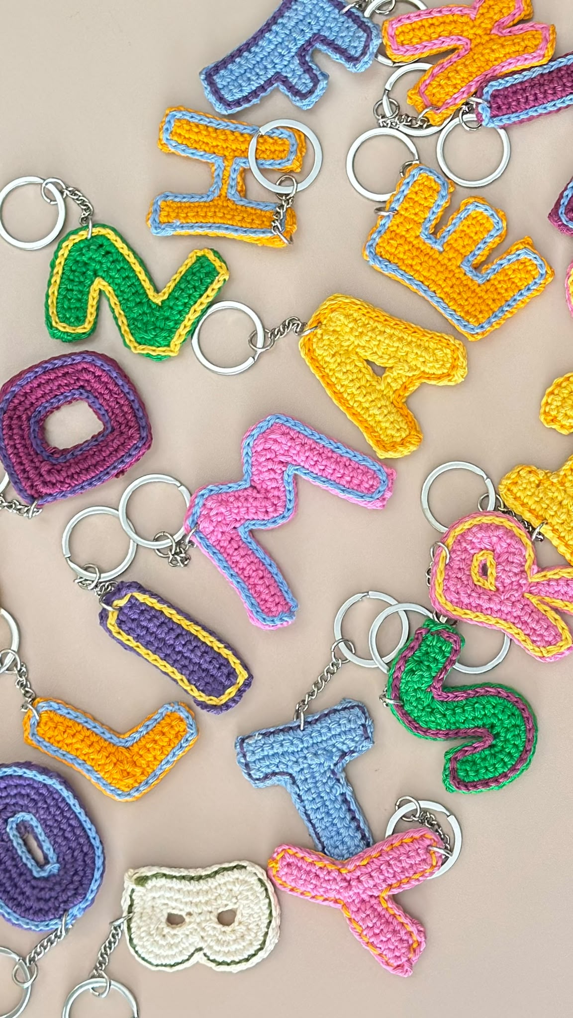 Crochet Initial Charms