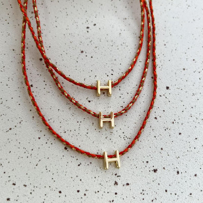 Braided Initial Necklace | NEW