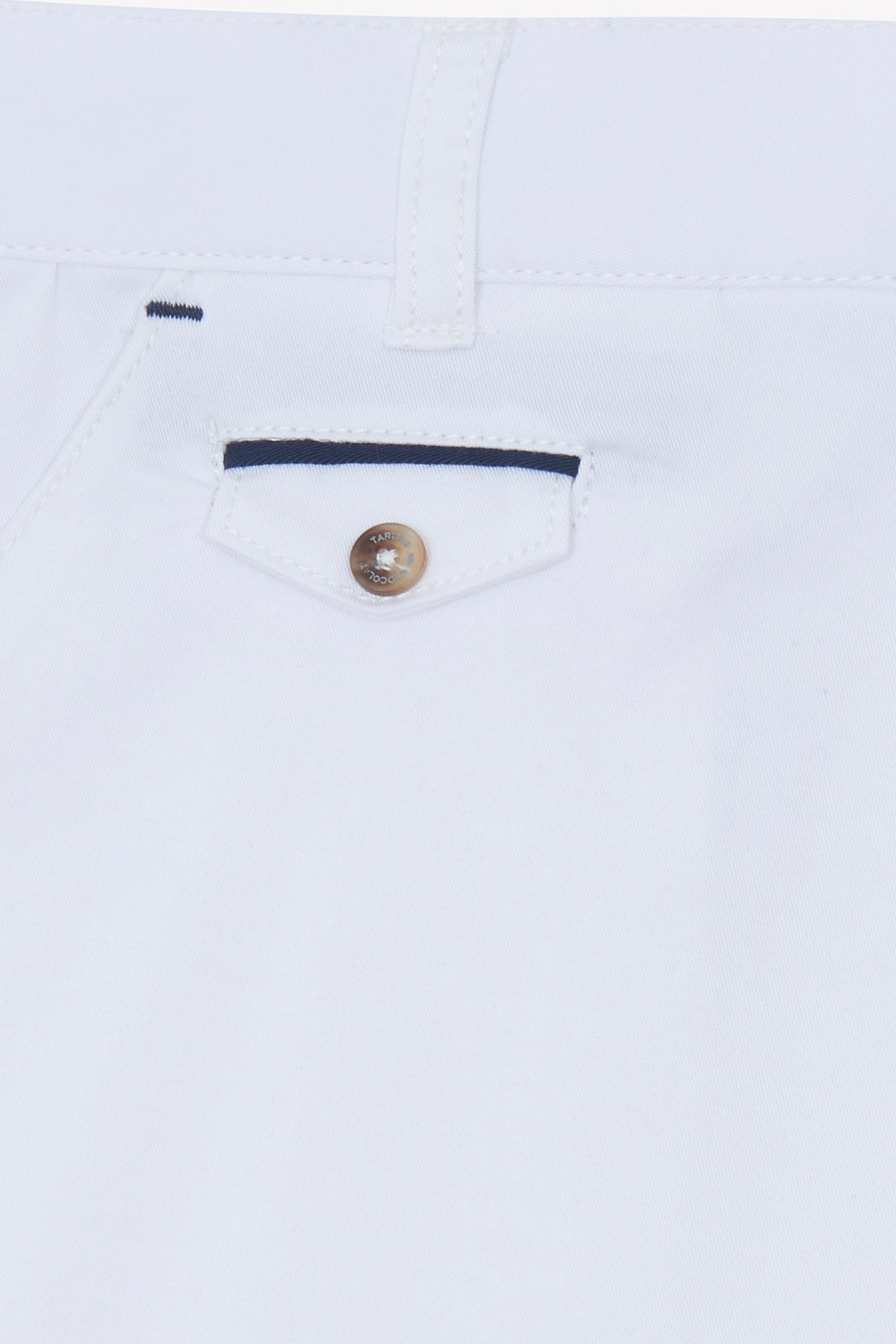 Twill Cotton Shorts | White