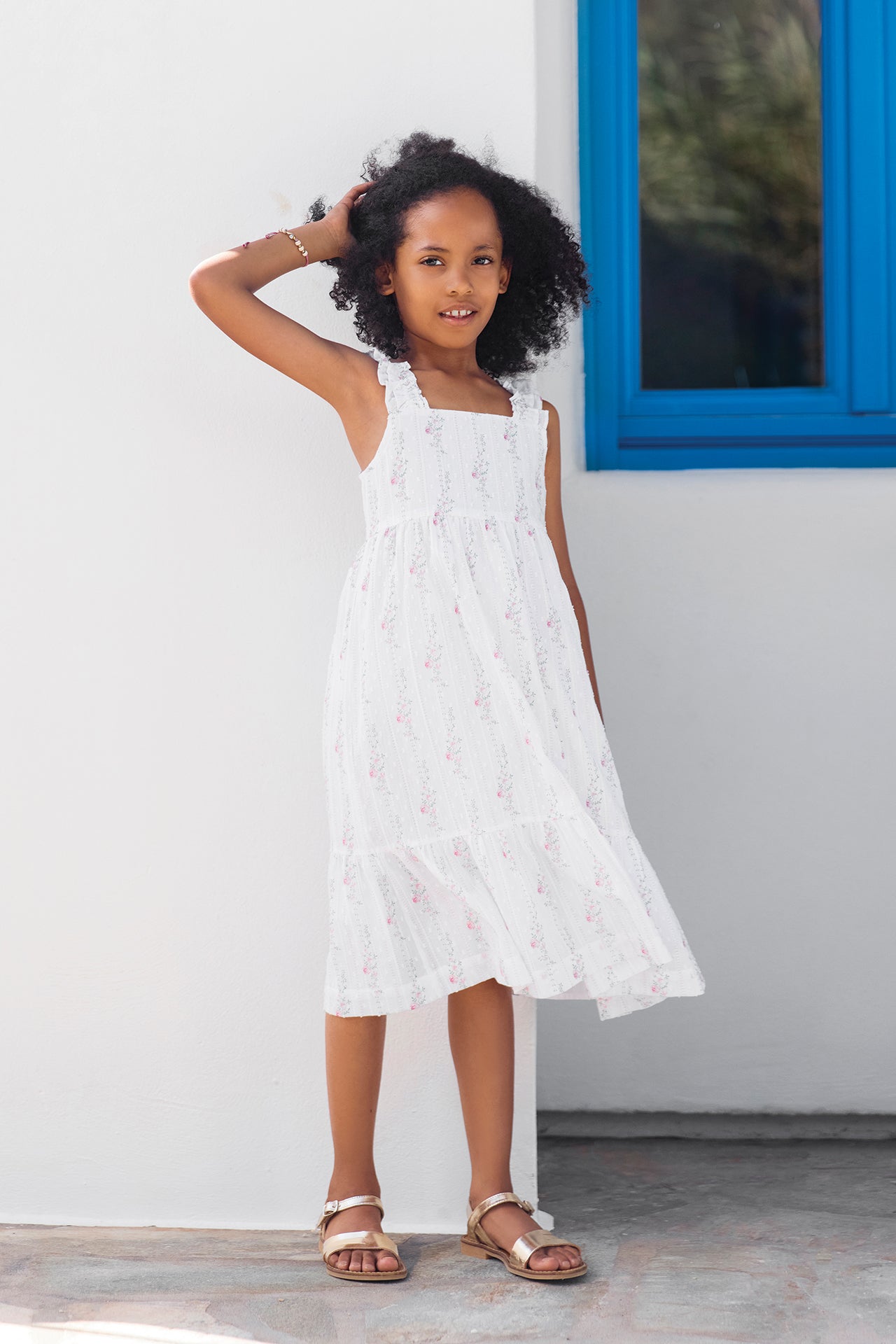 Floral Dress | White