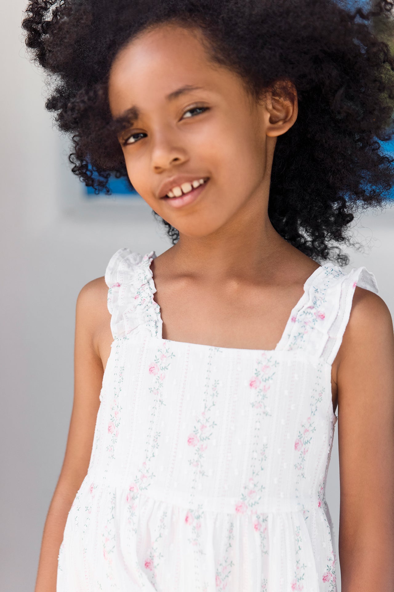 Floral Dress | White