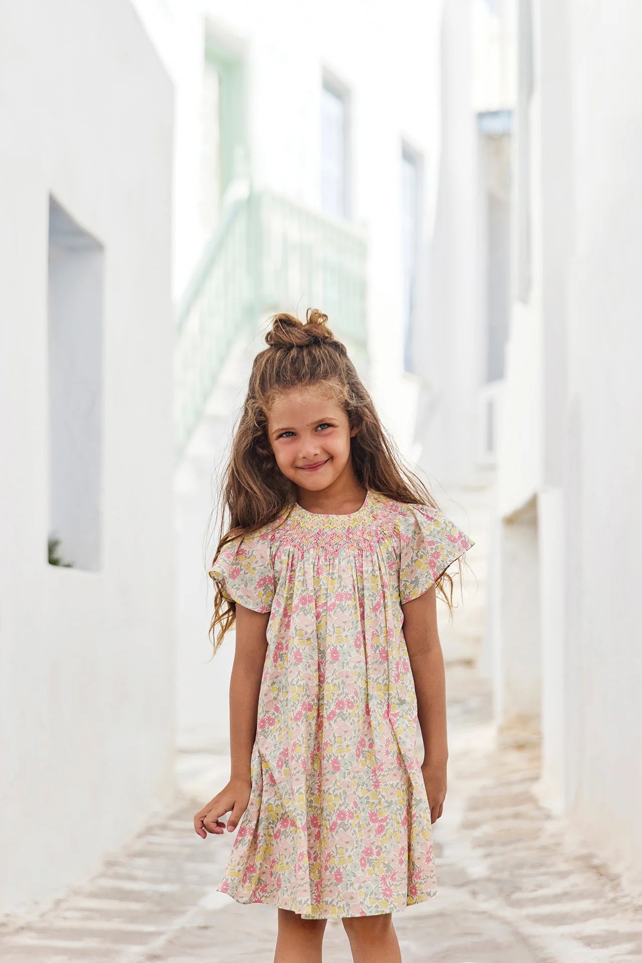 Printed A-Line Dress | Citrus