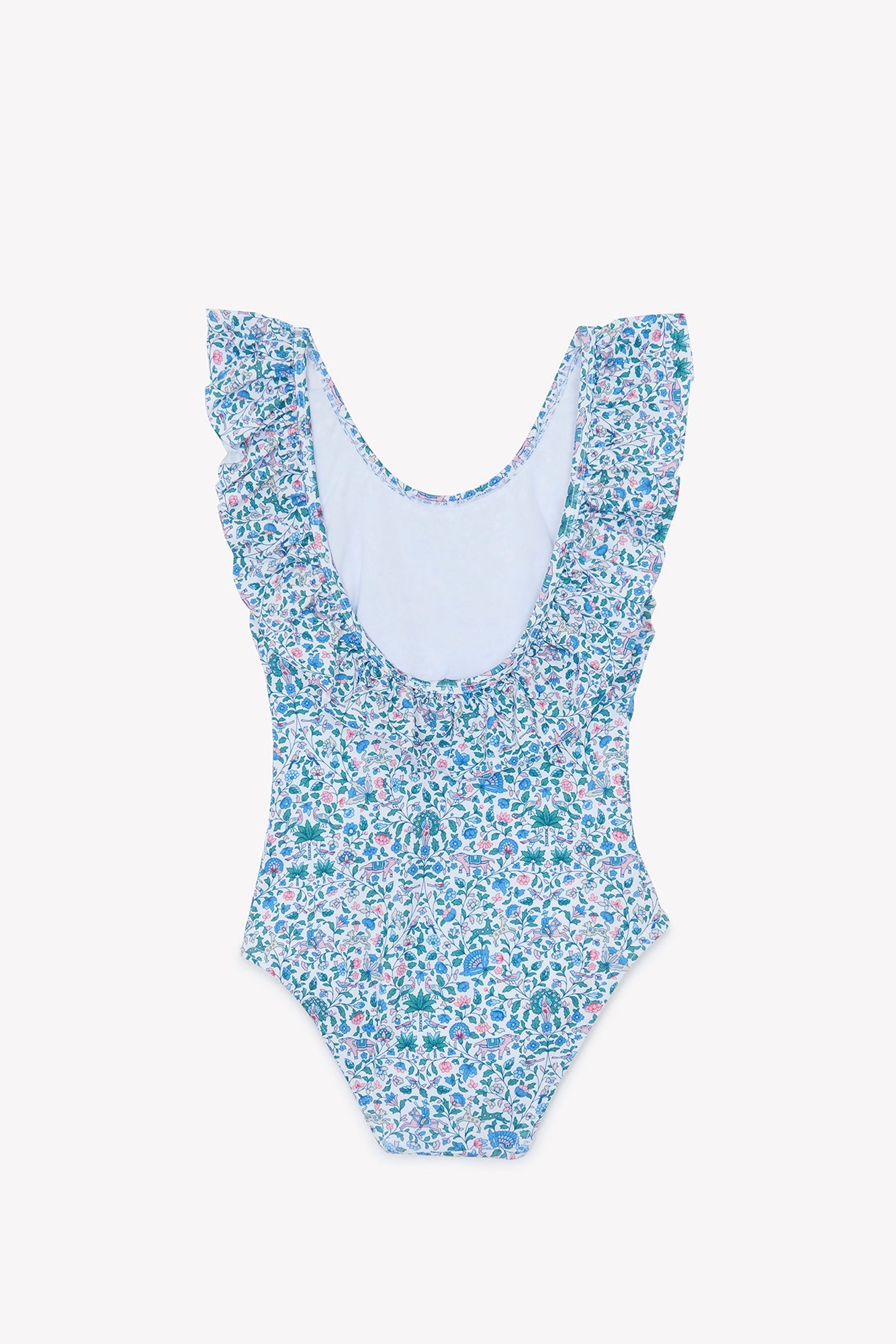 Liberty Ruffled Swimsuit | Blue