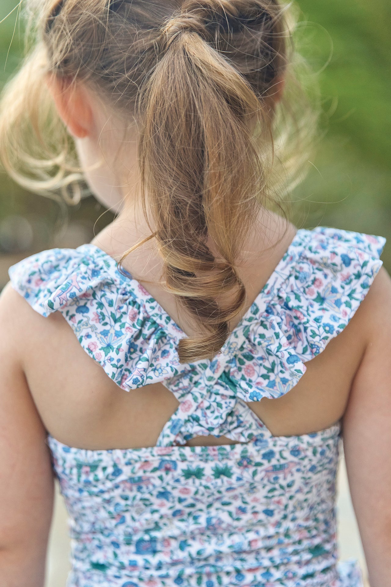 Liberty Ruffled Swimsuit | Navy