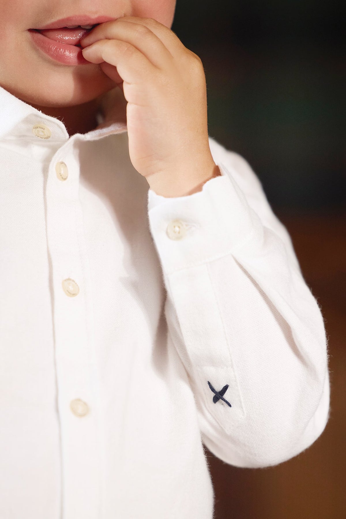 Monogram Cotton Shirt | White
