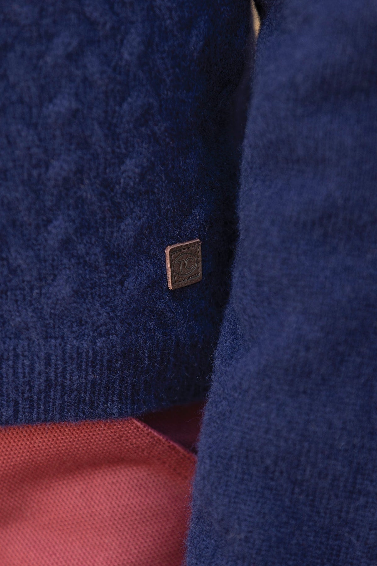 Braided Wool Sweater | Navy