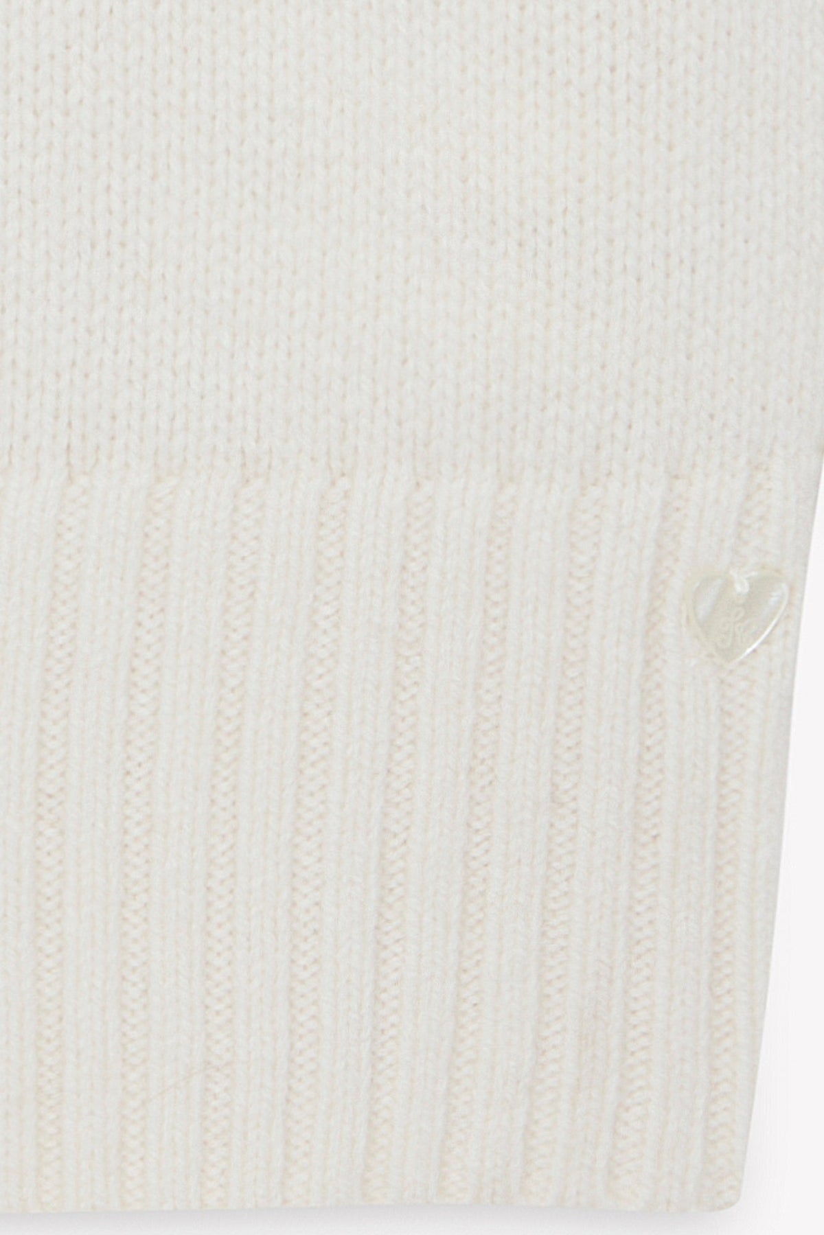 Flower Embroidery Sweater | Ecru