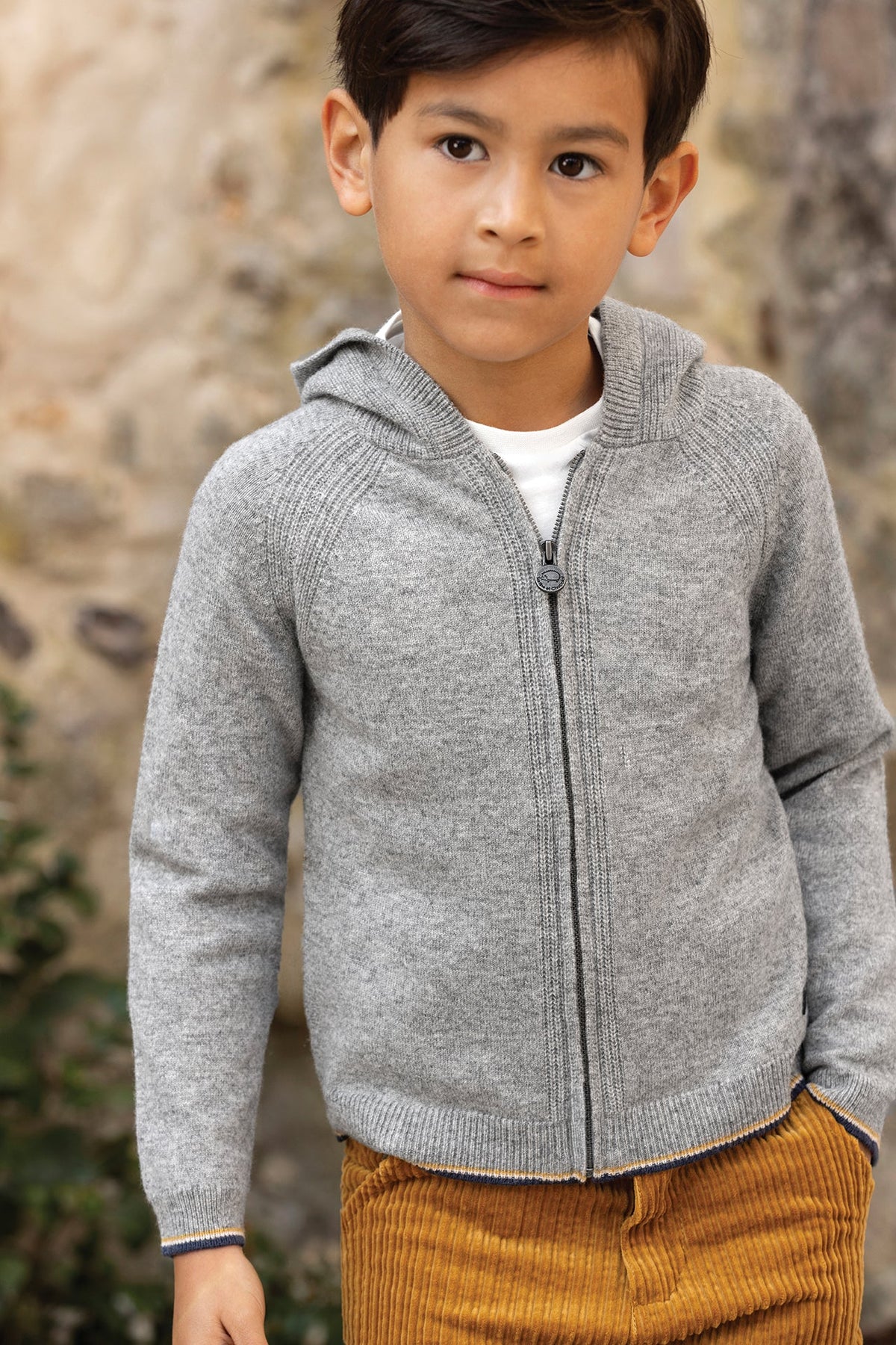Hooded Cardigan | Grey