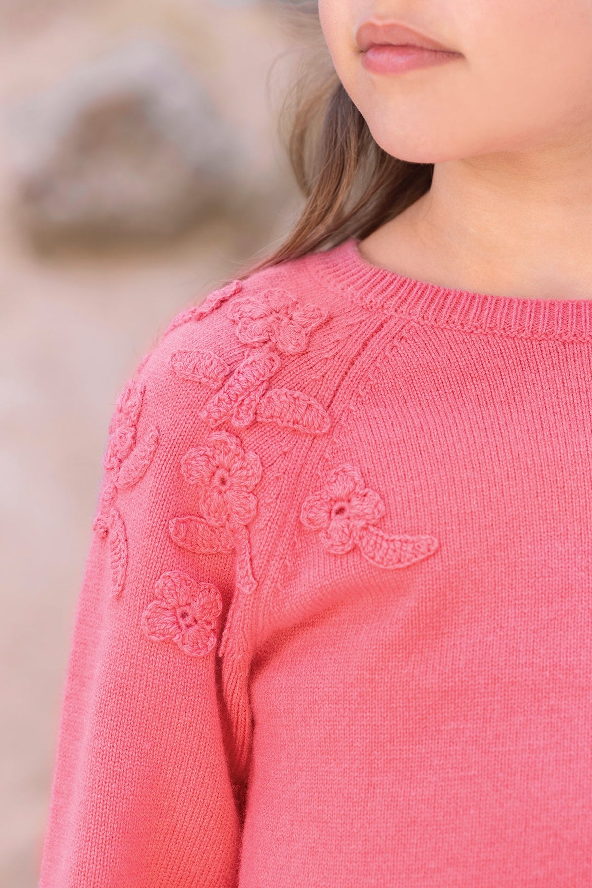 Floral Wool Sweater | Peony