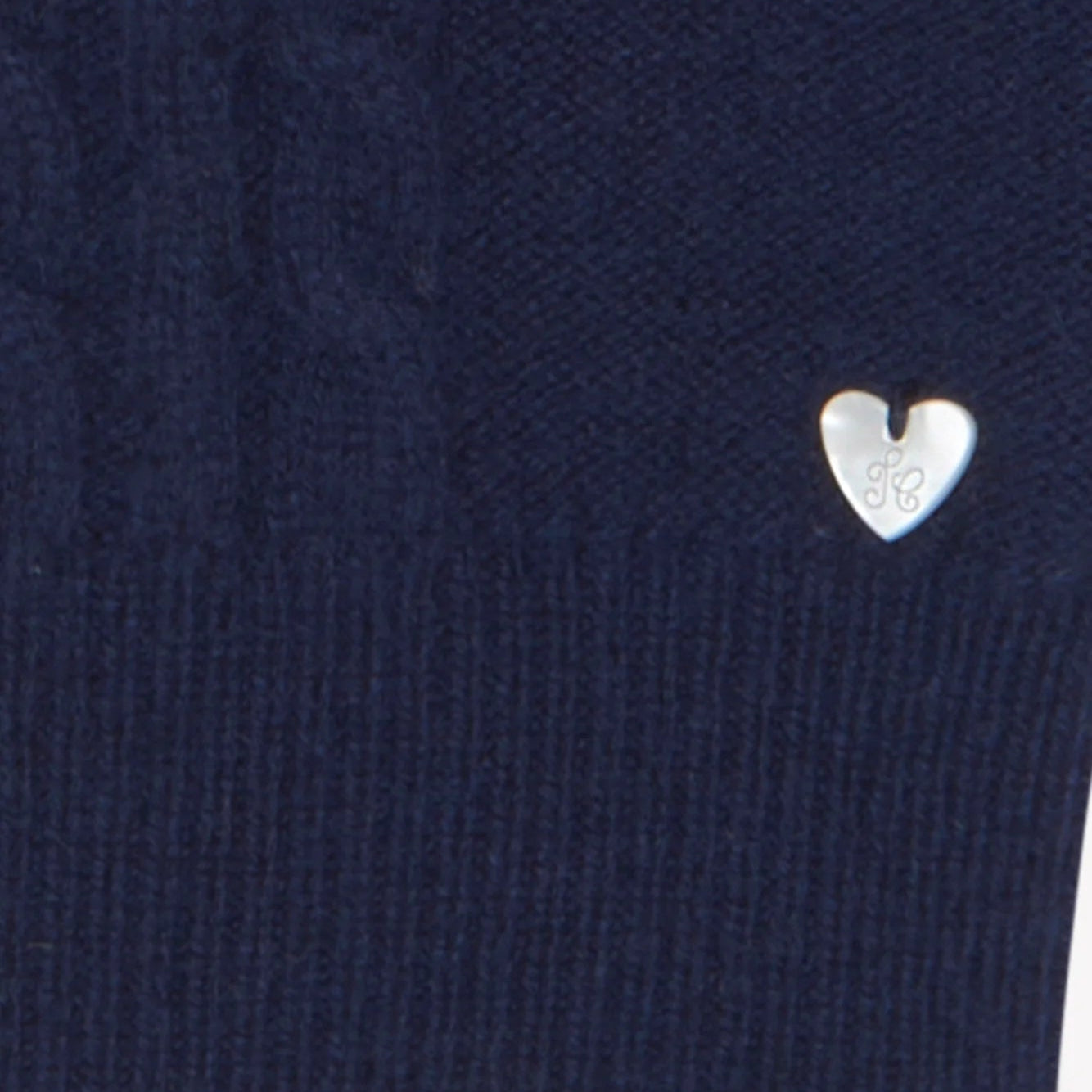 Lace Collar Sweater | Navy