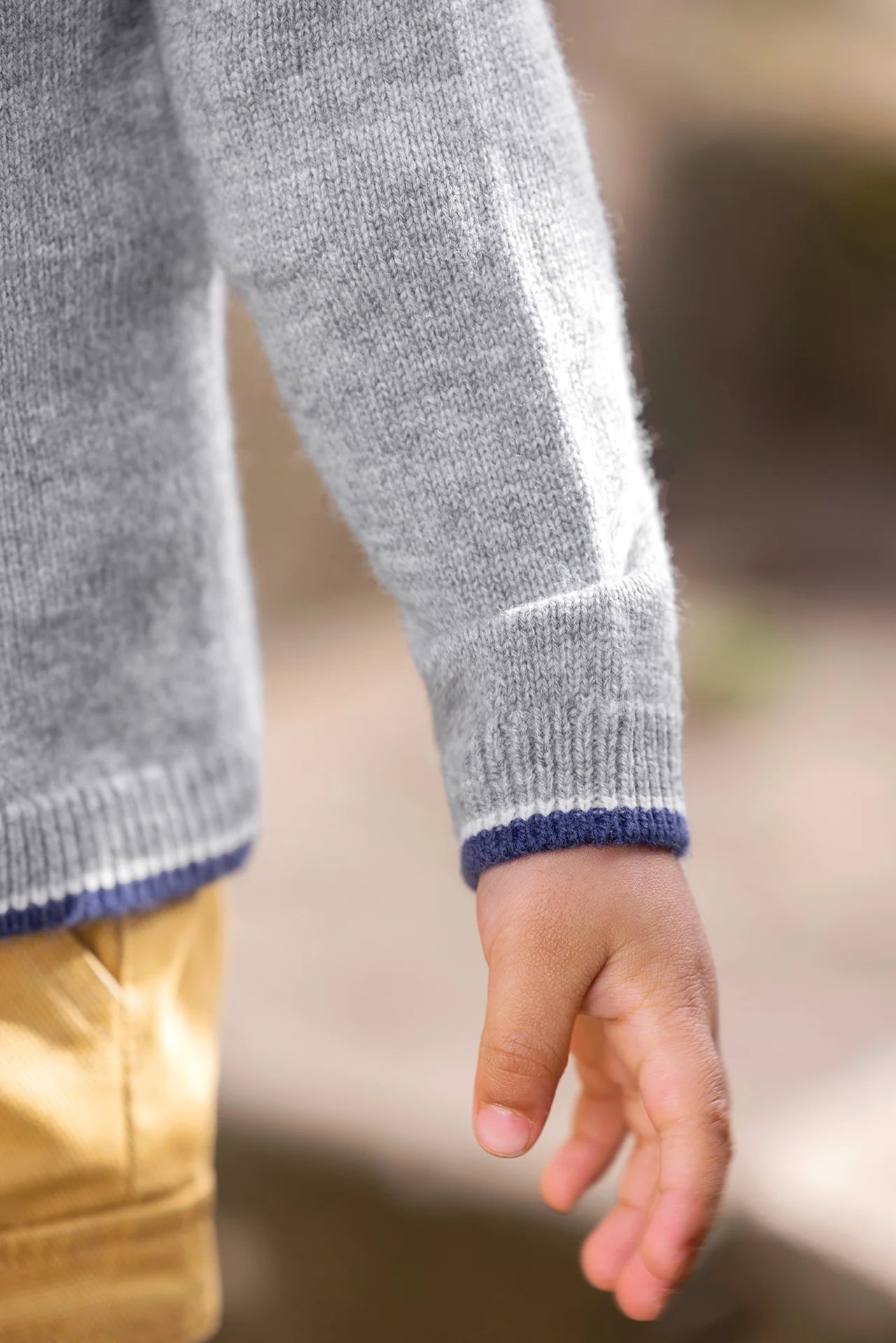 Car Embroidery Sweater | Grey