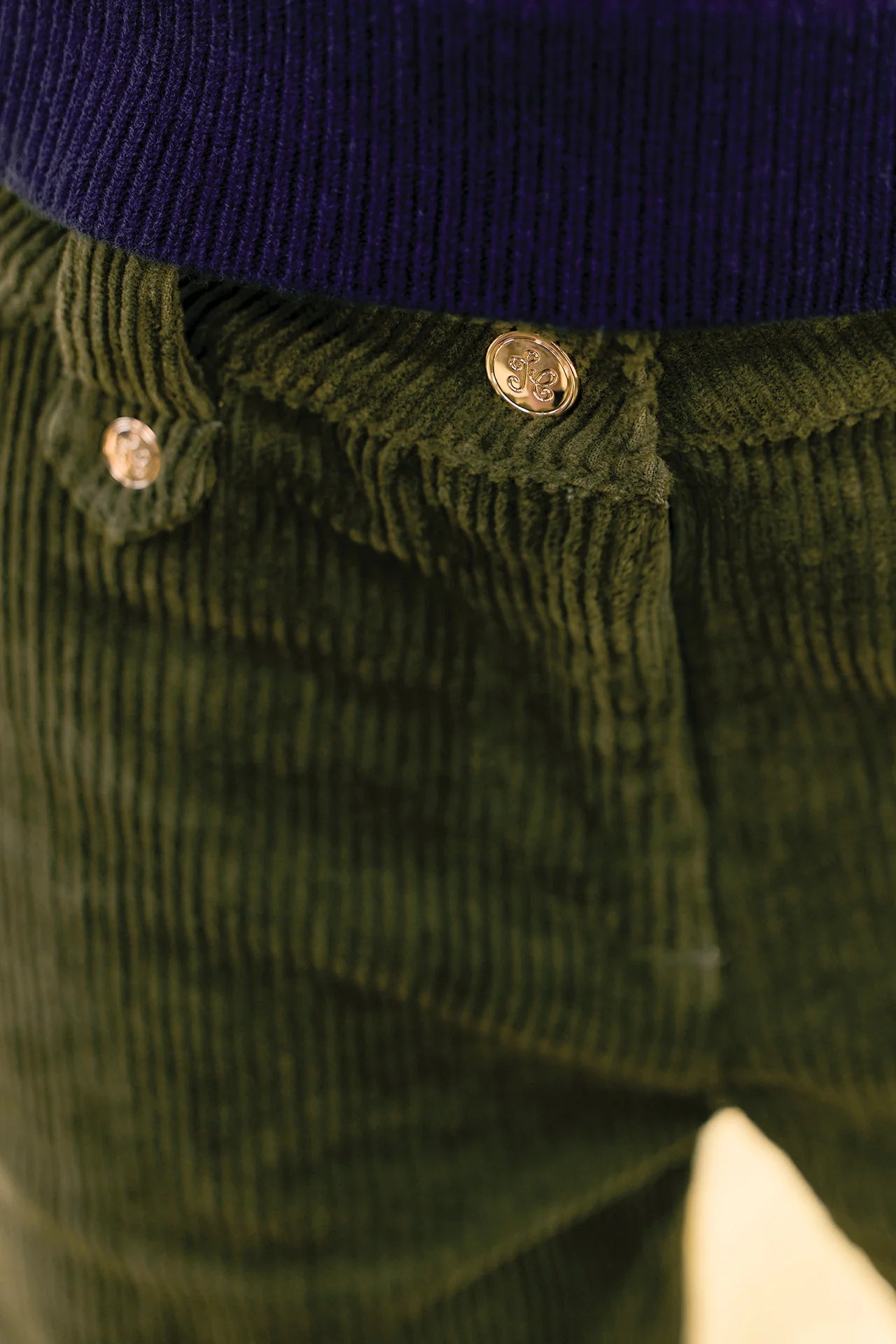 Corduroy Trousers | Olive
