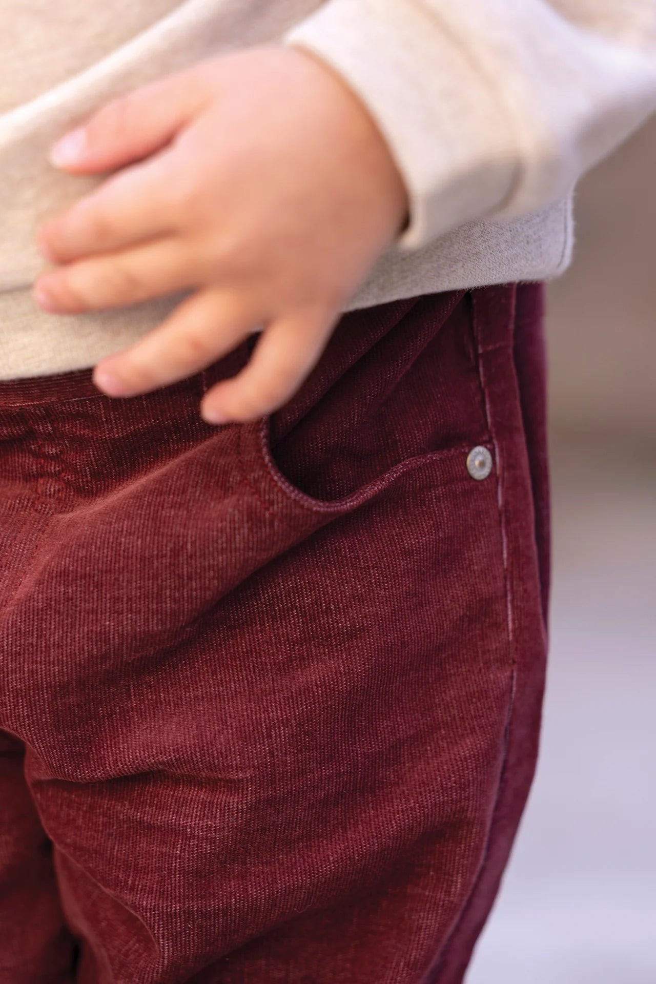 Tailored Trousers | Burgundy