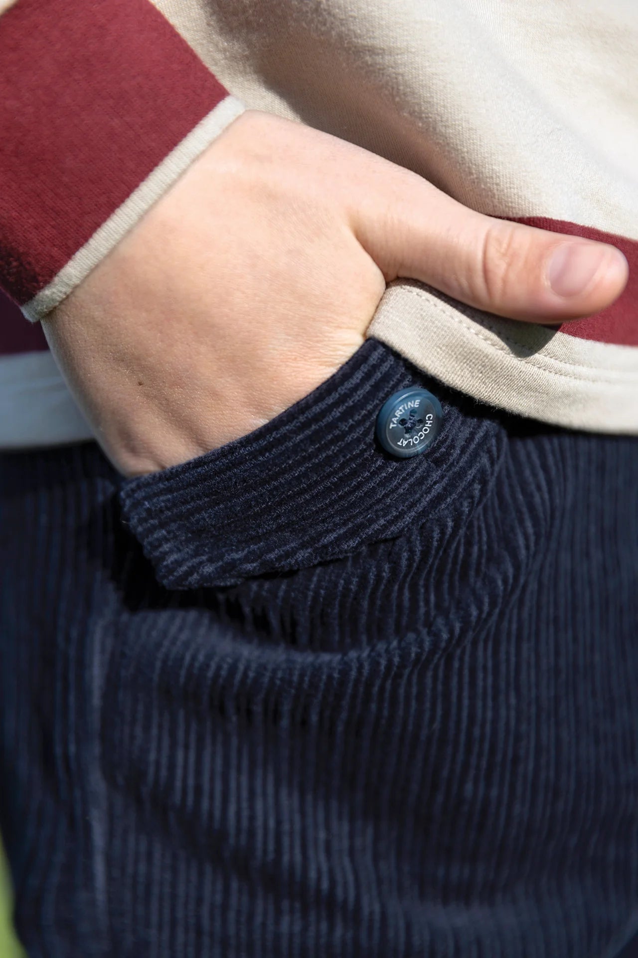 Corduroy Trousers | Navy