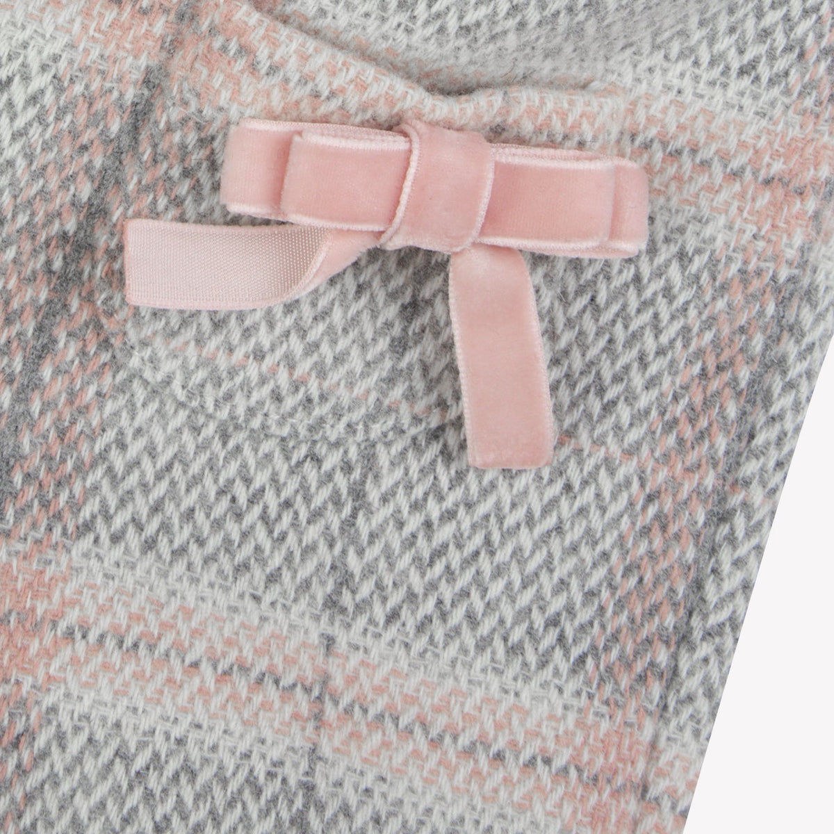 Bow Detailed Check Shorts | Beige