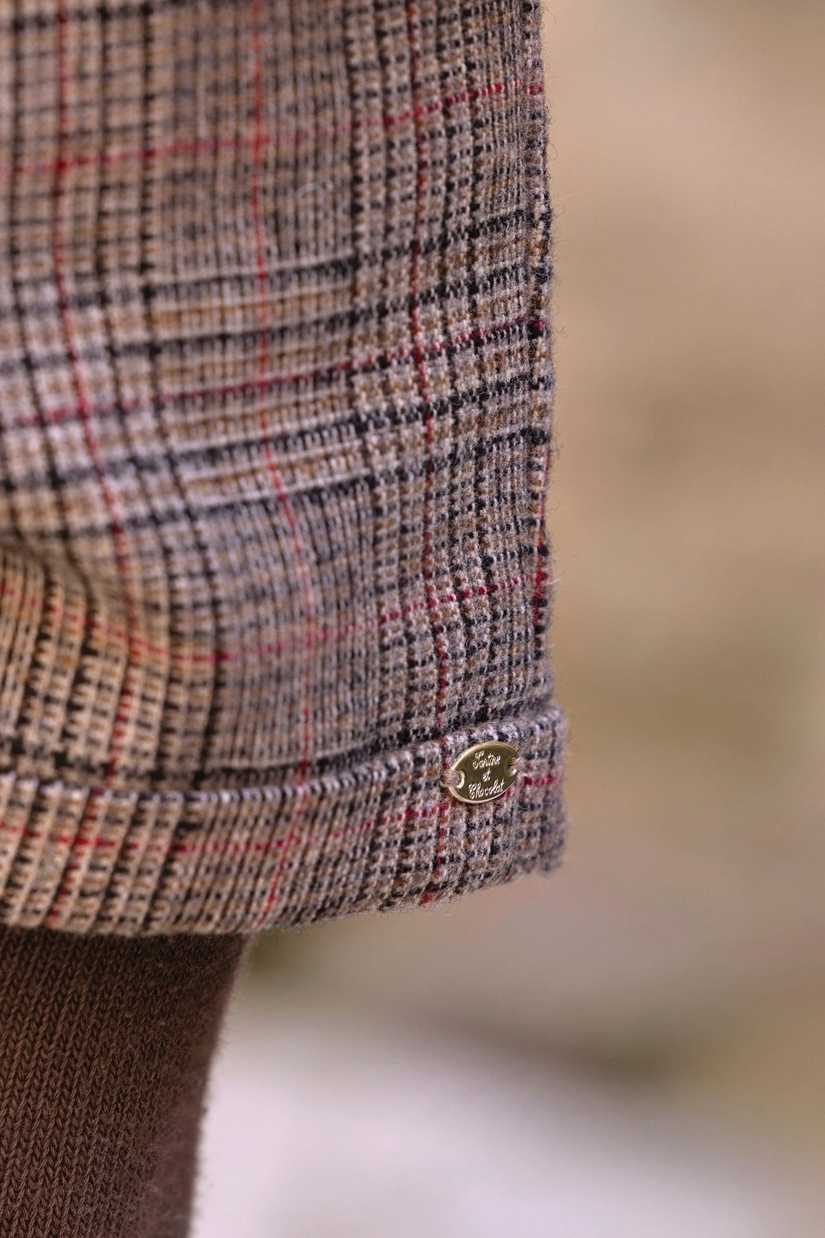 Check Pattern Shorts | Brown