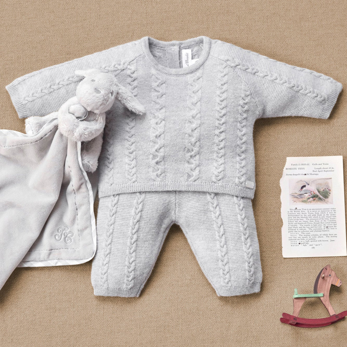 Twisted Wool Set | Grey