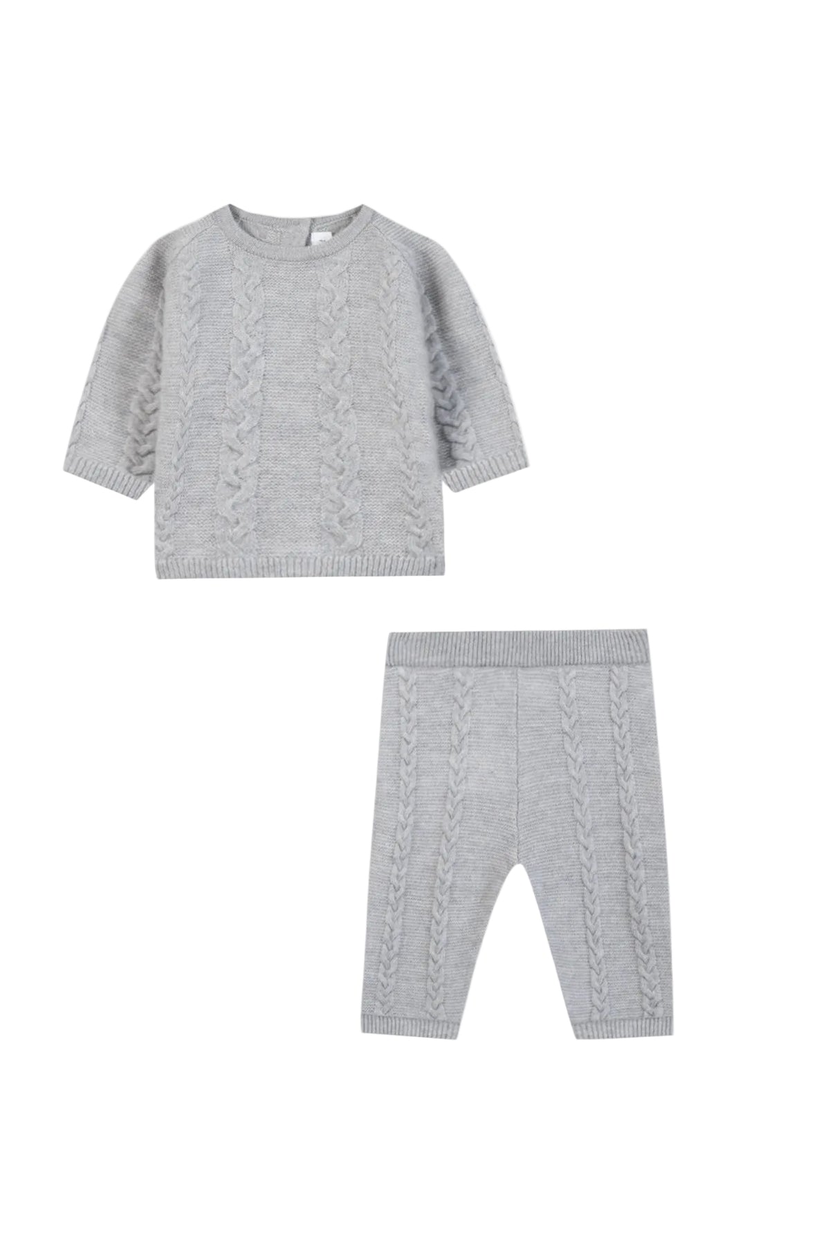 Twisted Wool Set | Grey