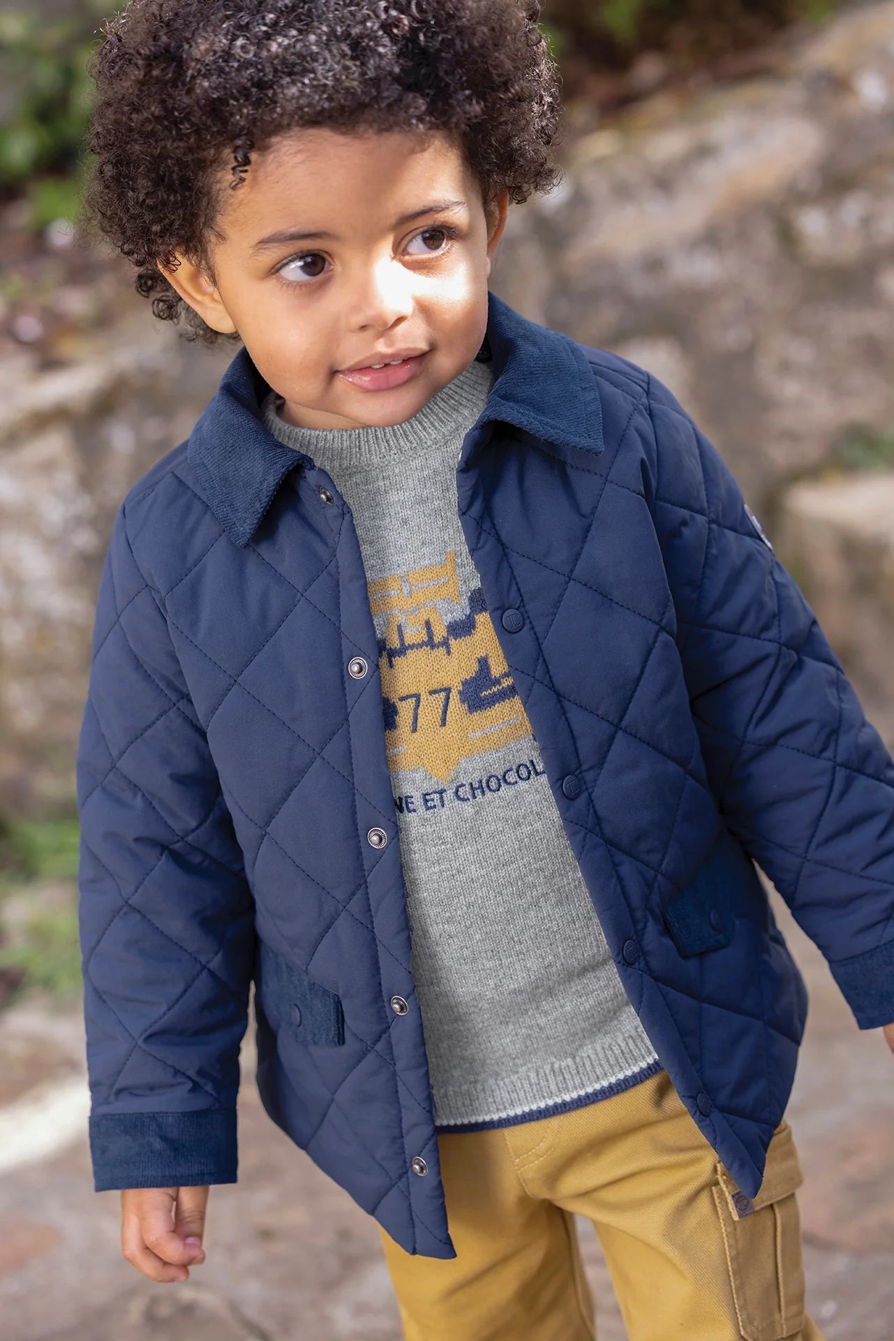 Quilted Jacket | Navy