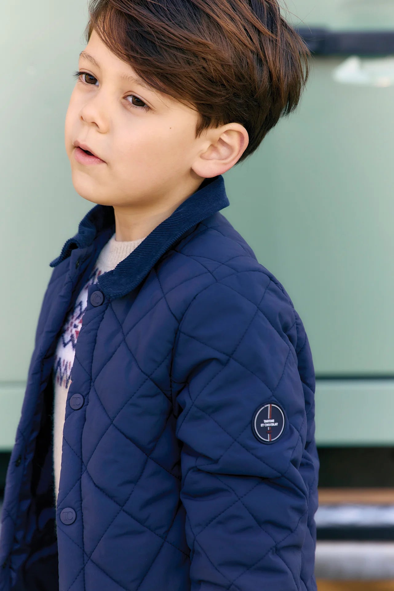 Quilted Jacket | Navy