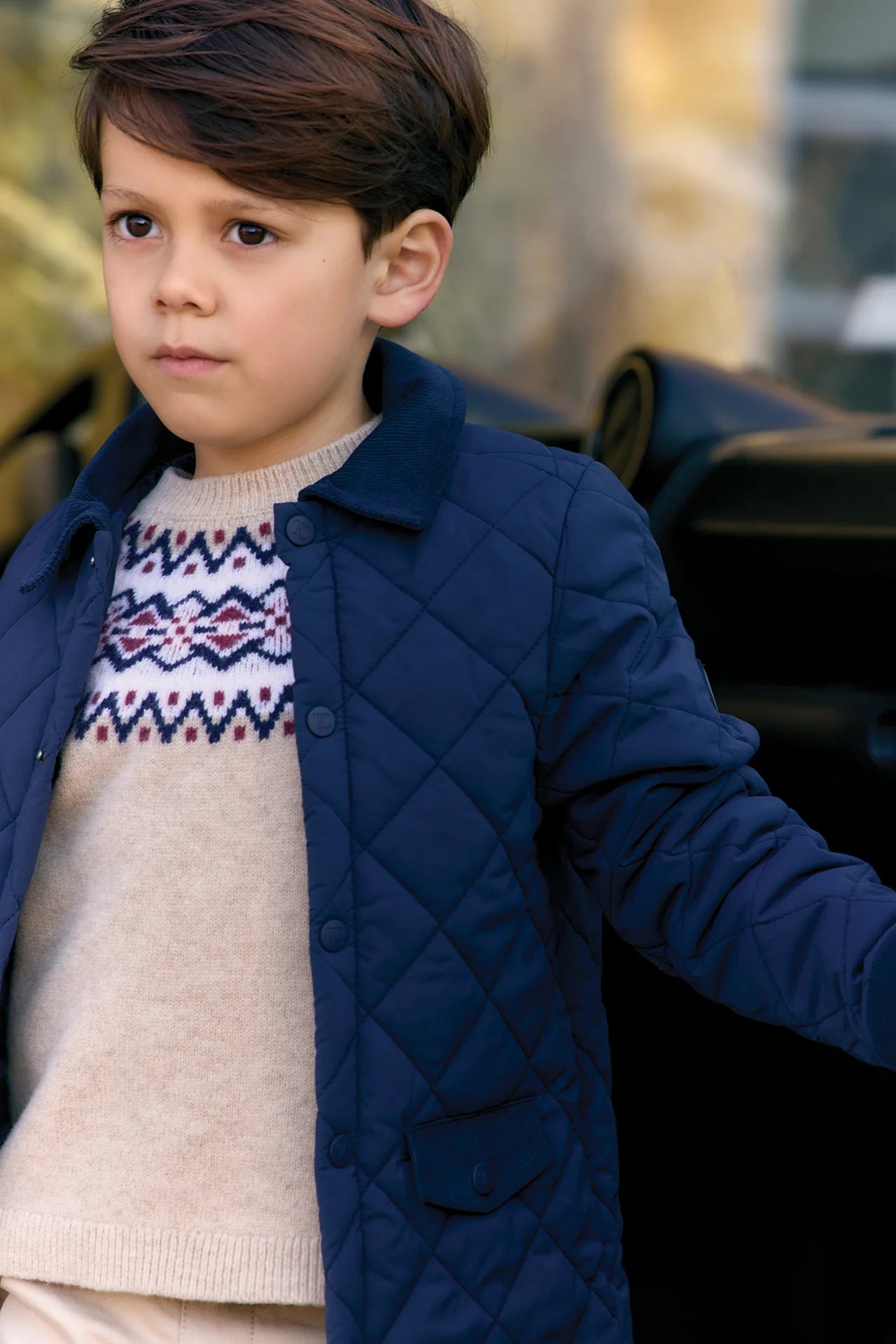 Quilted Jacket | Navy