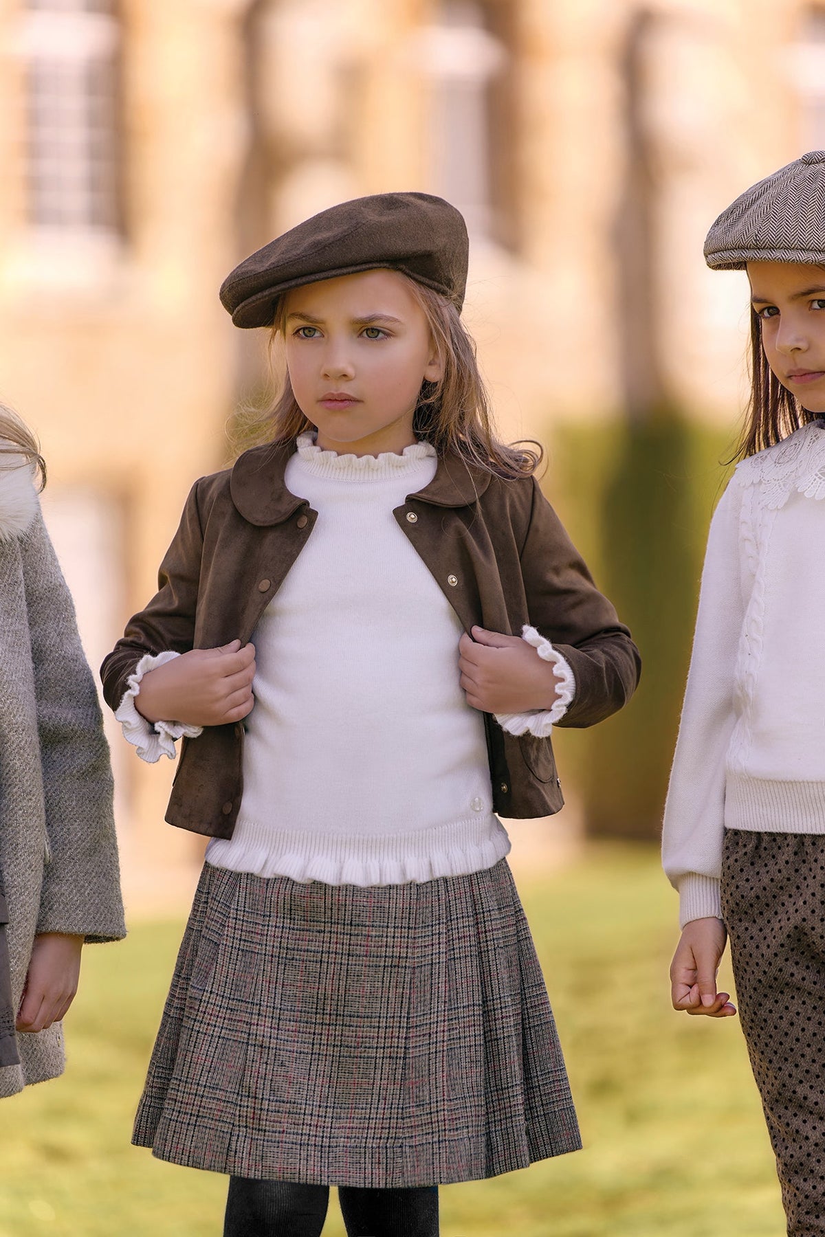Peter Pan Collar Jacket | Brown