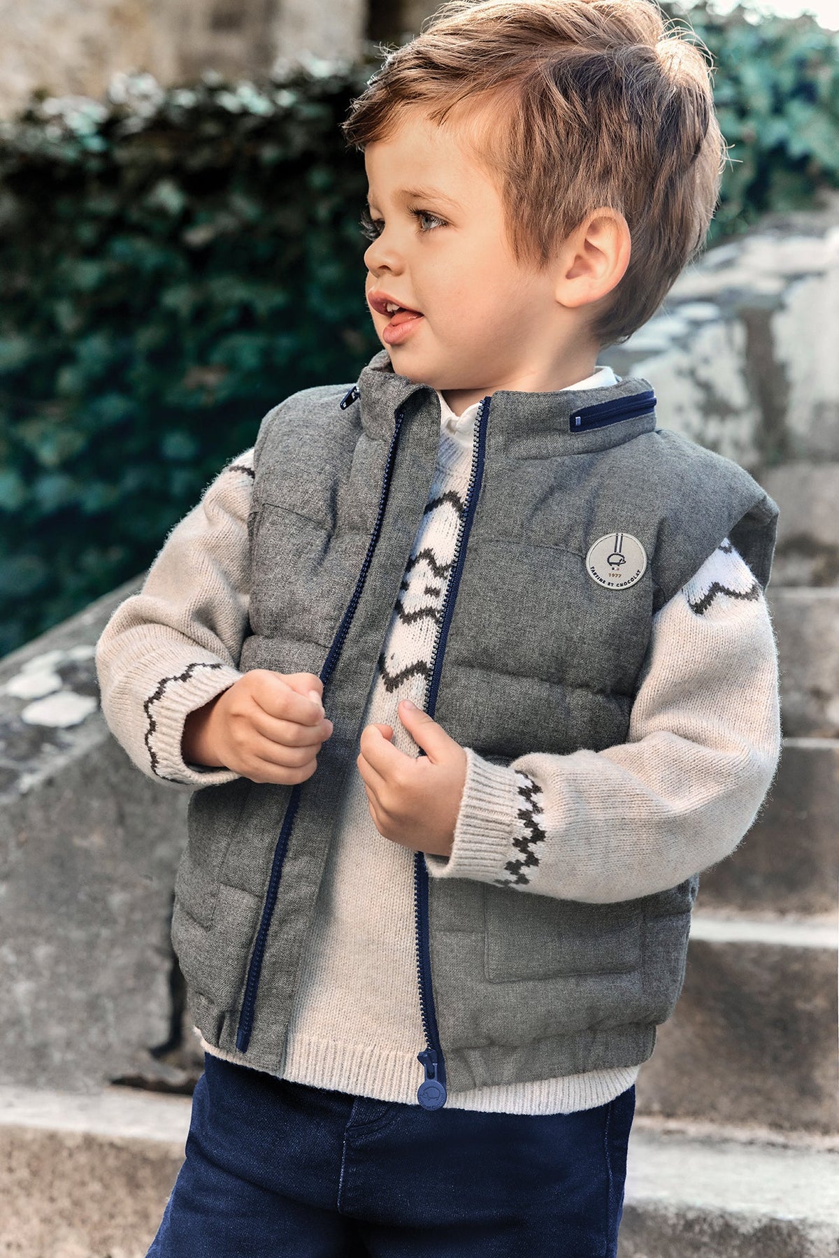 Down Sleeveless Vest | Grey