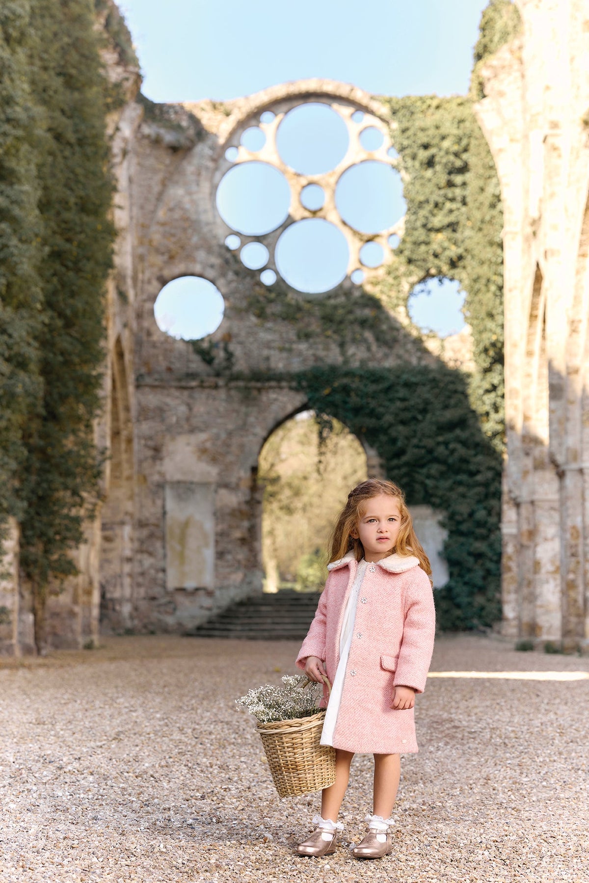 Faux Fur Collar Coat | Rose