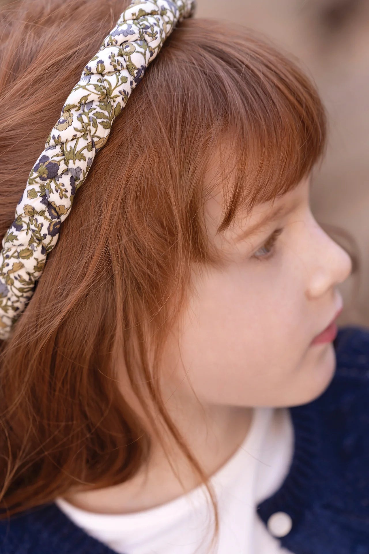 Liberty Print Braid Hairband | Olive