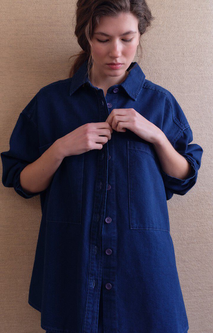 Womens Comow Shirt | Raw Blue